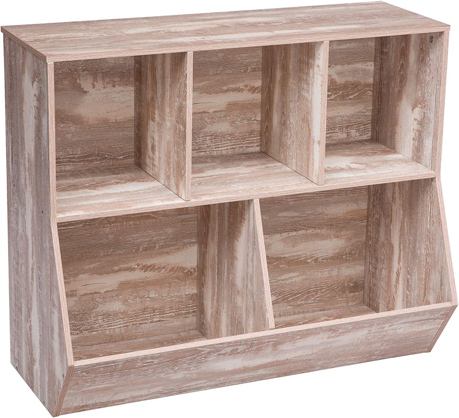 Kids Bookshelf, Bookcase Footboard, Toy Storage Cubby, Children's Toy