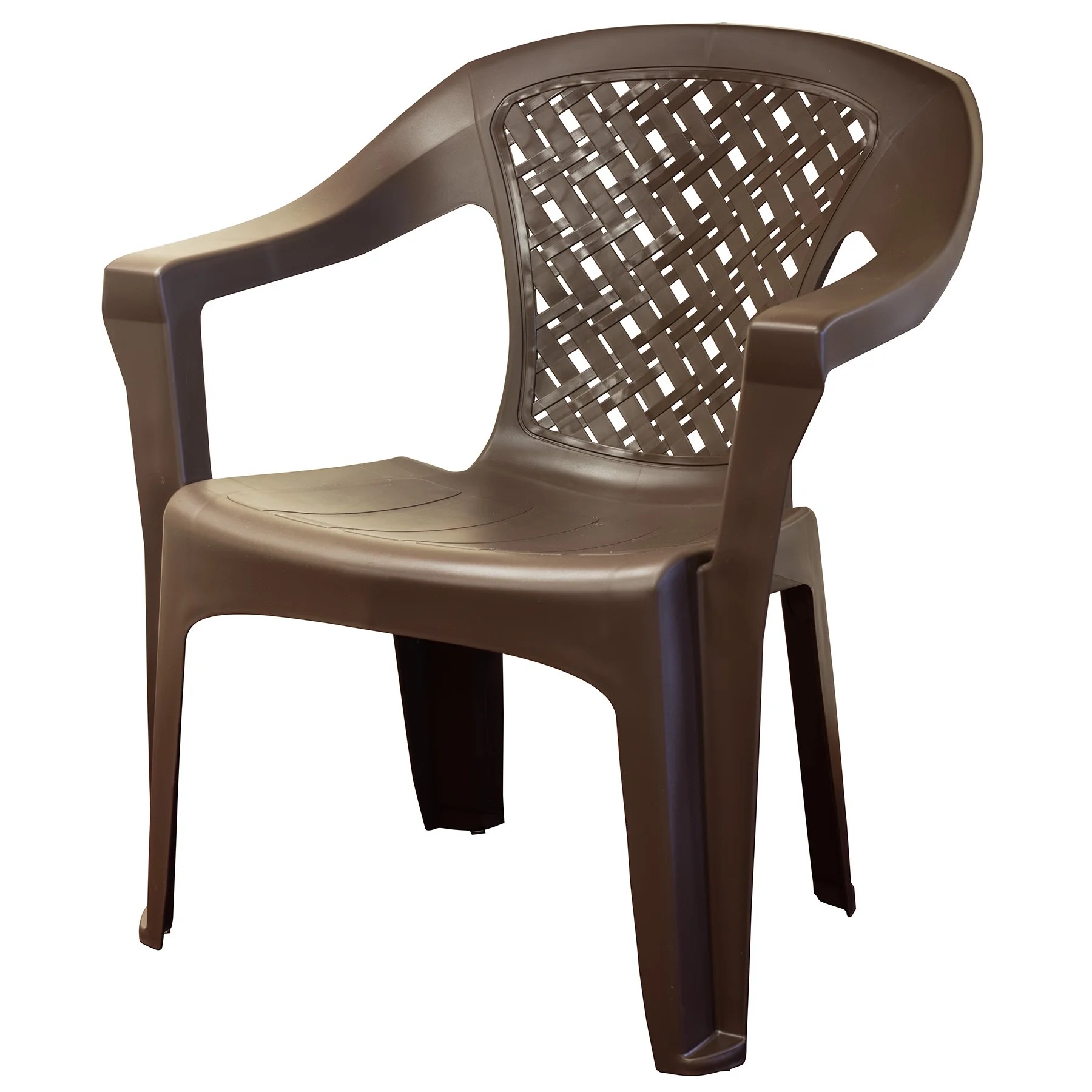 Adams Mfg Corp Resin Big Easy Woven Stacking Chair Ast BrickSeek