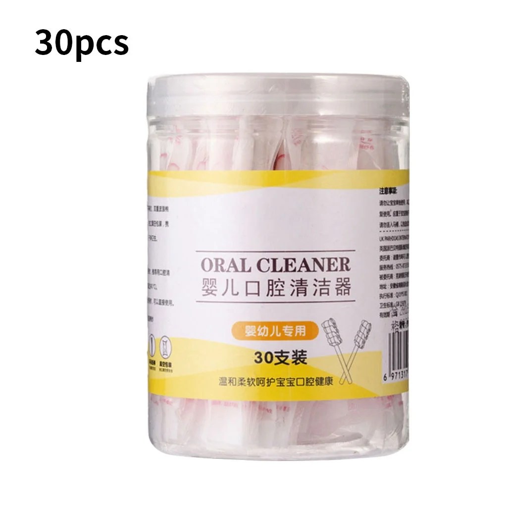 TureClos 30pcs Baby Oral Swabs Newborn Tooth Gum Cleaning