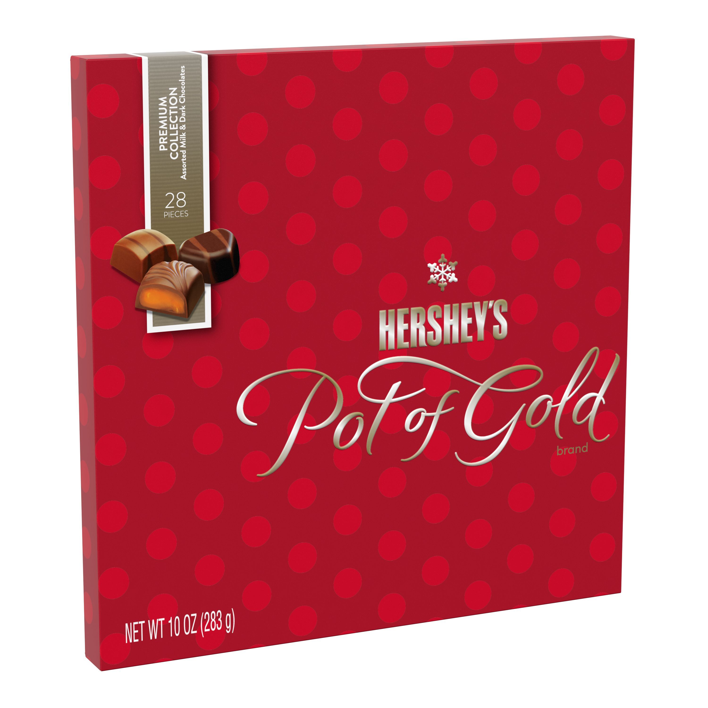 Hershey's Pot Of Gold Assorted Milk And Dark Chocolate Candy, 10 Oz