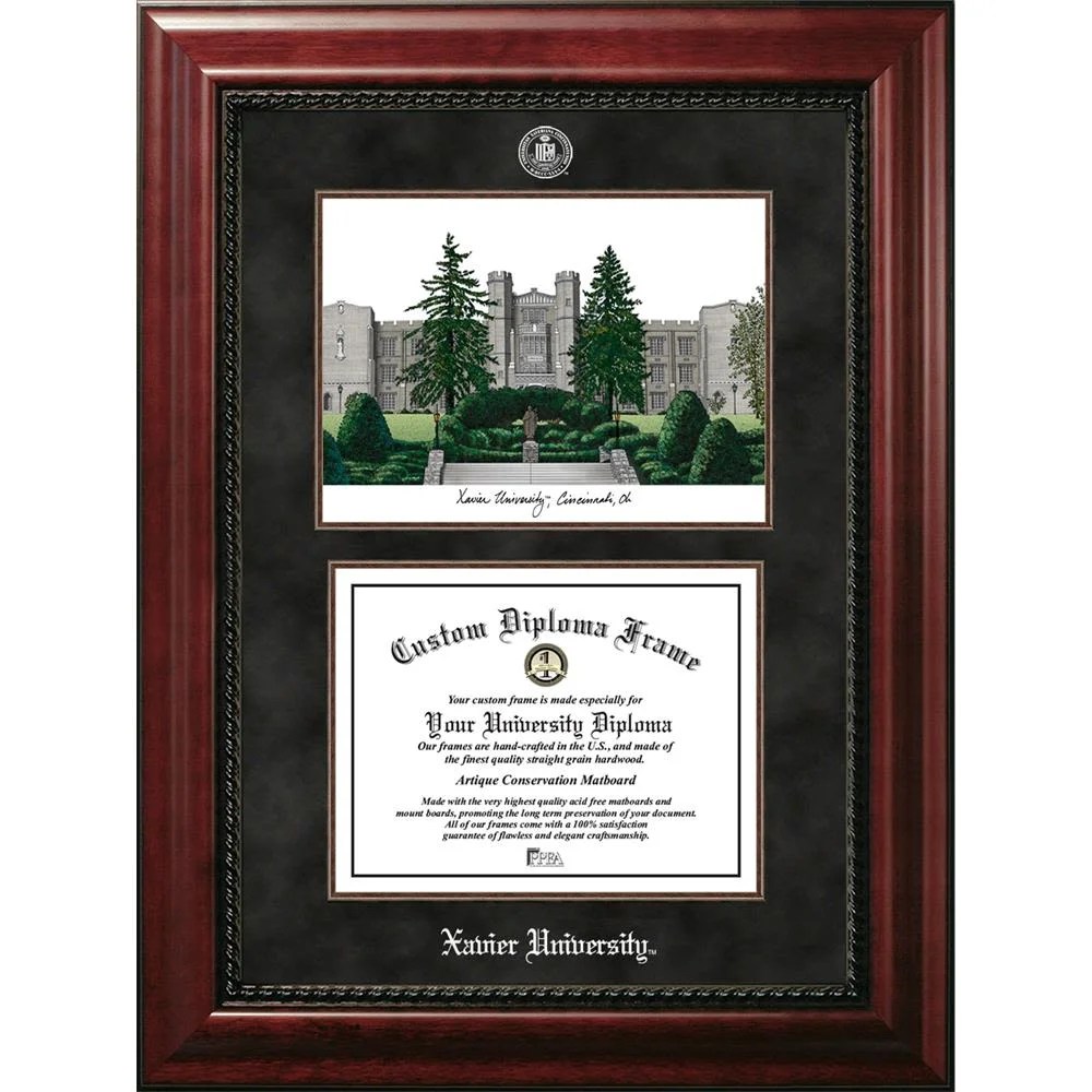 OCM Diploma Frame Xavier University Musketeer Displays Diploma