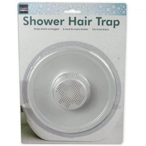 5" Durable Plastic Shower Drain Hair Trap Helps Keep Drains Unclogged