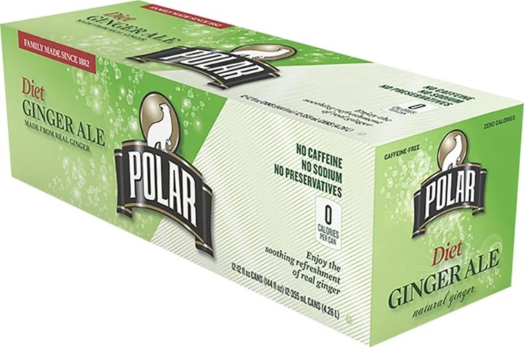 Polar Ginger Ale Diet Soda, 12 Fl. Oz., 12 Count