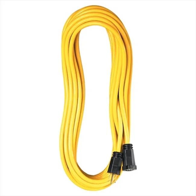 100 ft. Extension Cord, 3Conductor Yellow, Case of 6