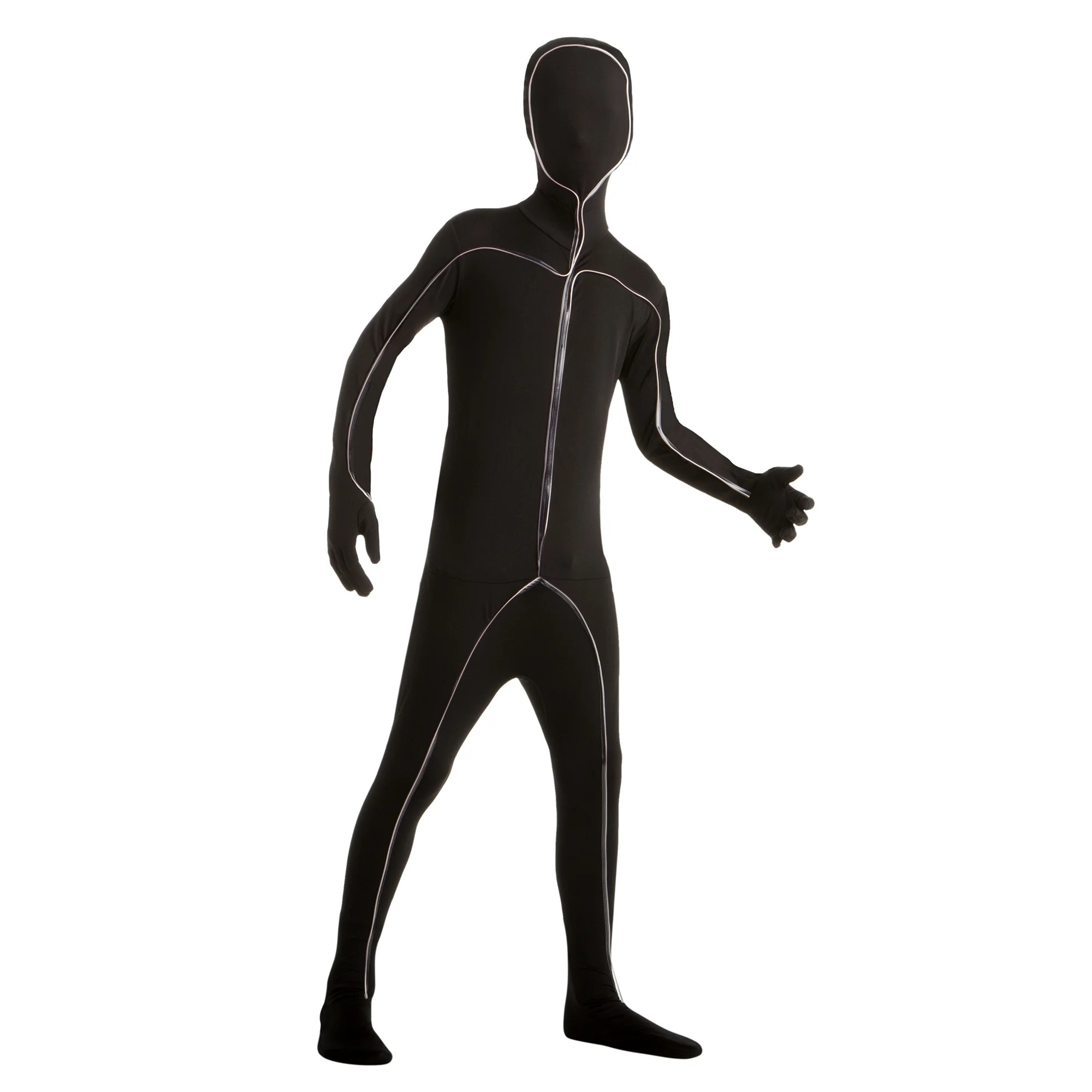 Boy light up stick figure bodysuit large halloween dress up / role play