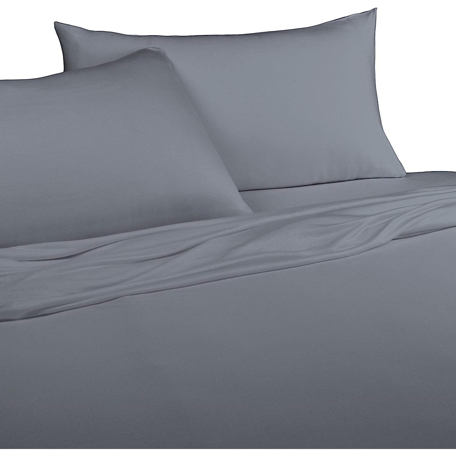 UlaREYoy 100Percent Modal from Beech Jersey Knitted Sheet Set(Graphite