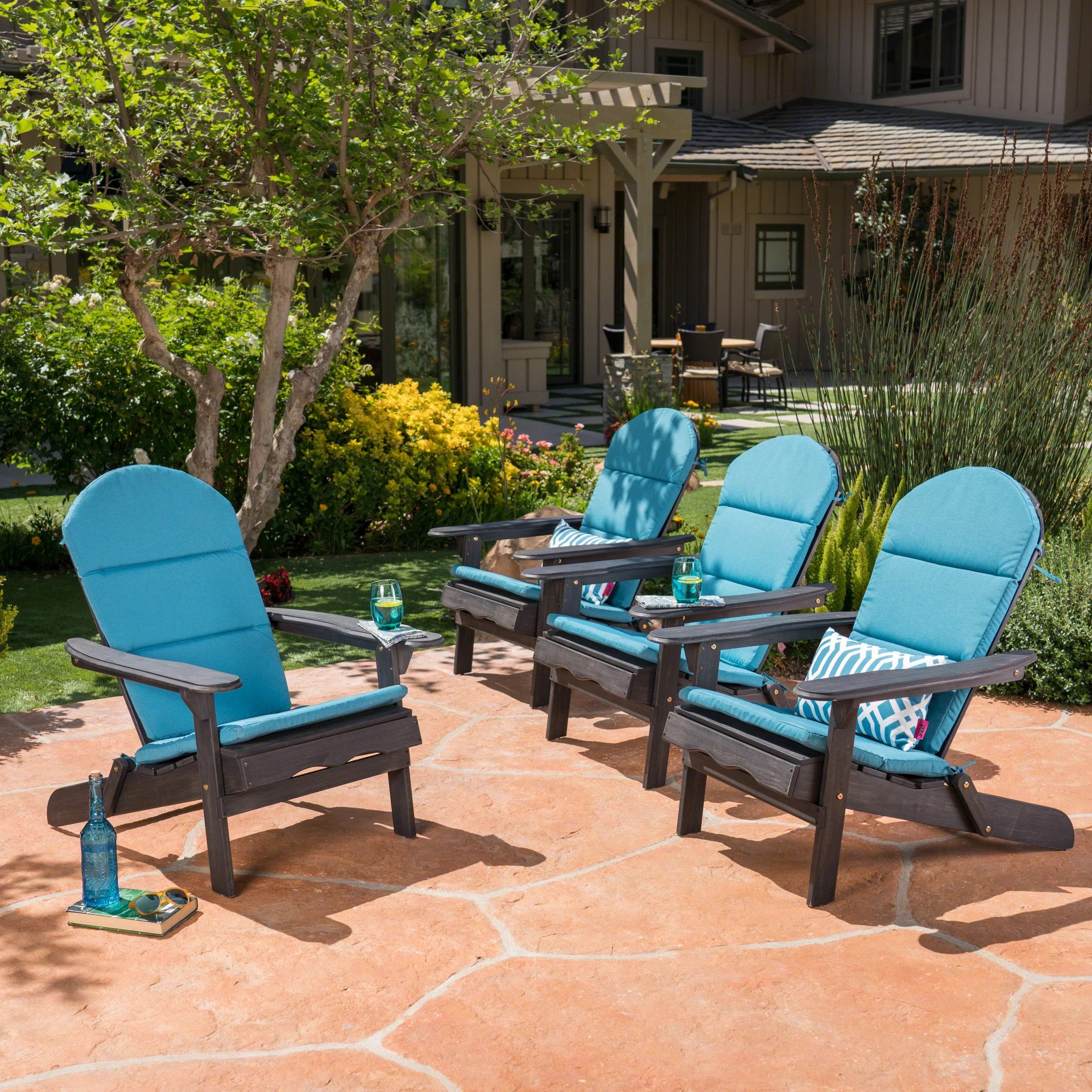 Ariel Outdoor WaterResistant Adirondack Chair Cushions (Set of 4