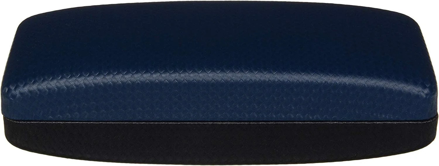 Glasses Case For Men & Women, Large Hard Shell Eyeglass Case, Diamond Weave, Navy/Black