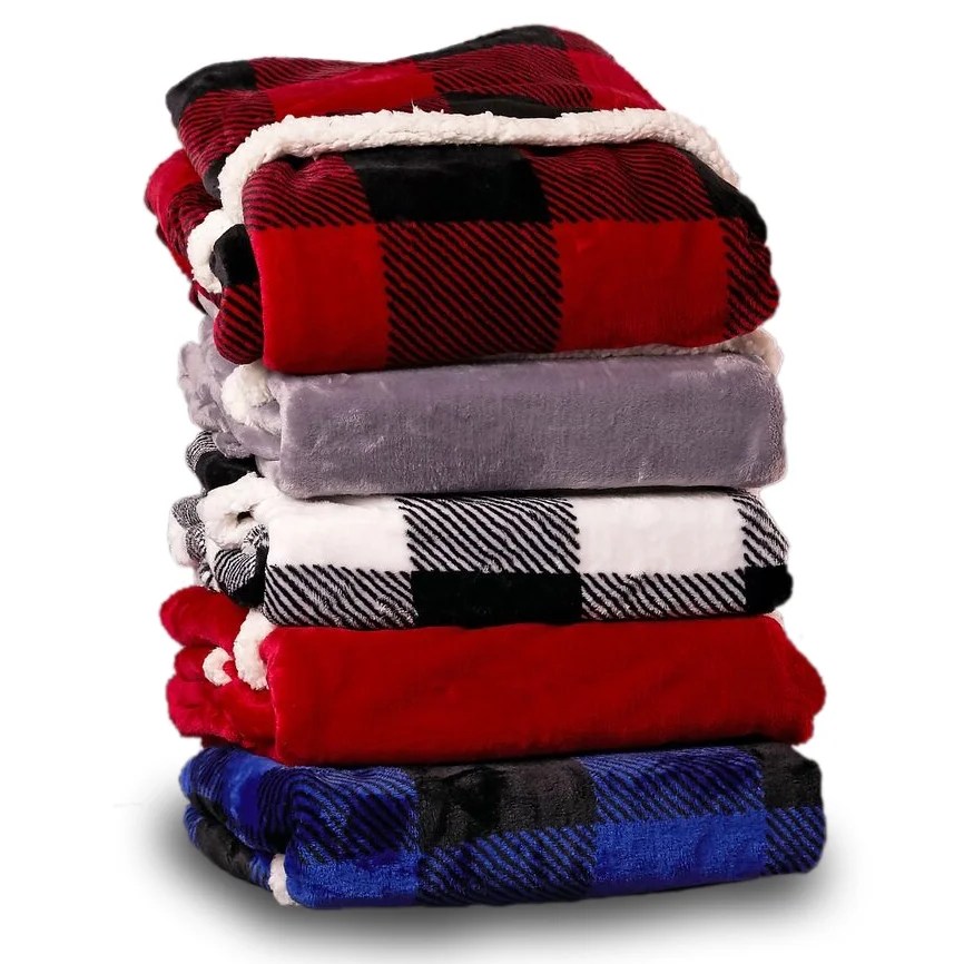 Cuddl Duds Oversized Throw Blanket with a Sherpa Foot Pocket, 50" x 70