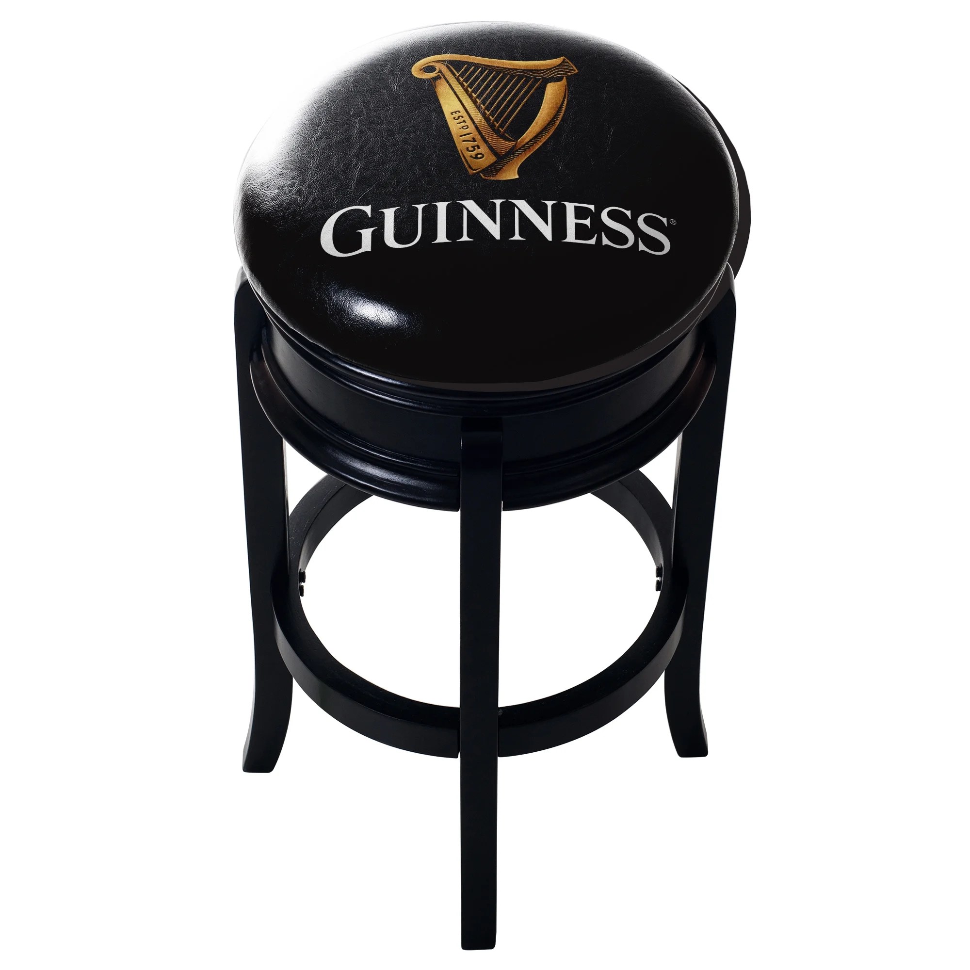 Guinness Wood Swivel Bar Stool