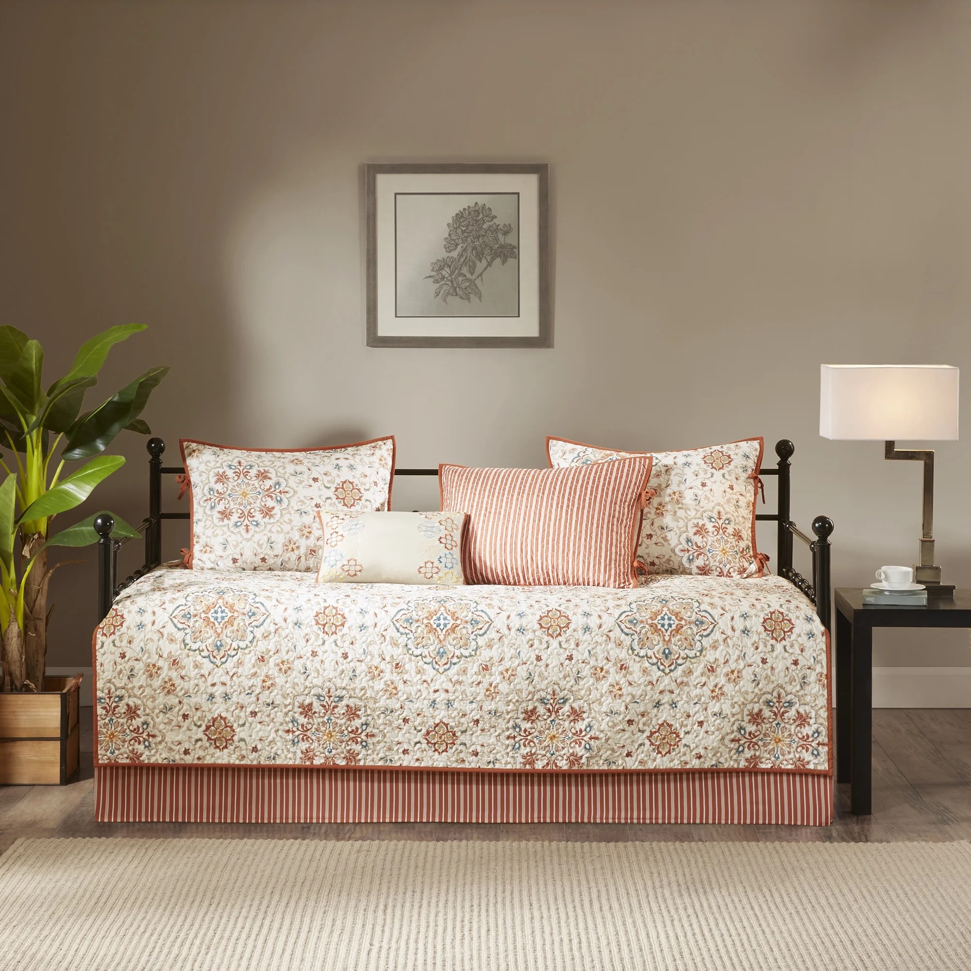 Home Essence Neda 6 Piece Quilted Daybed Cover Set