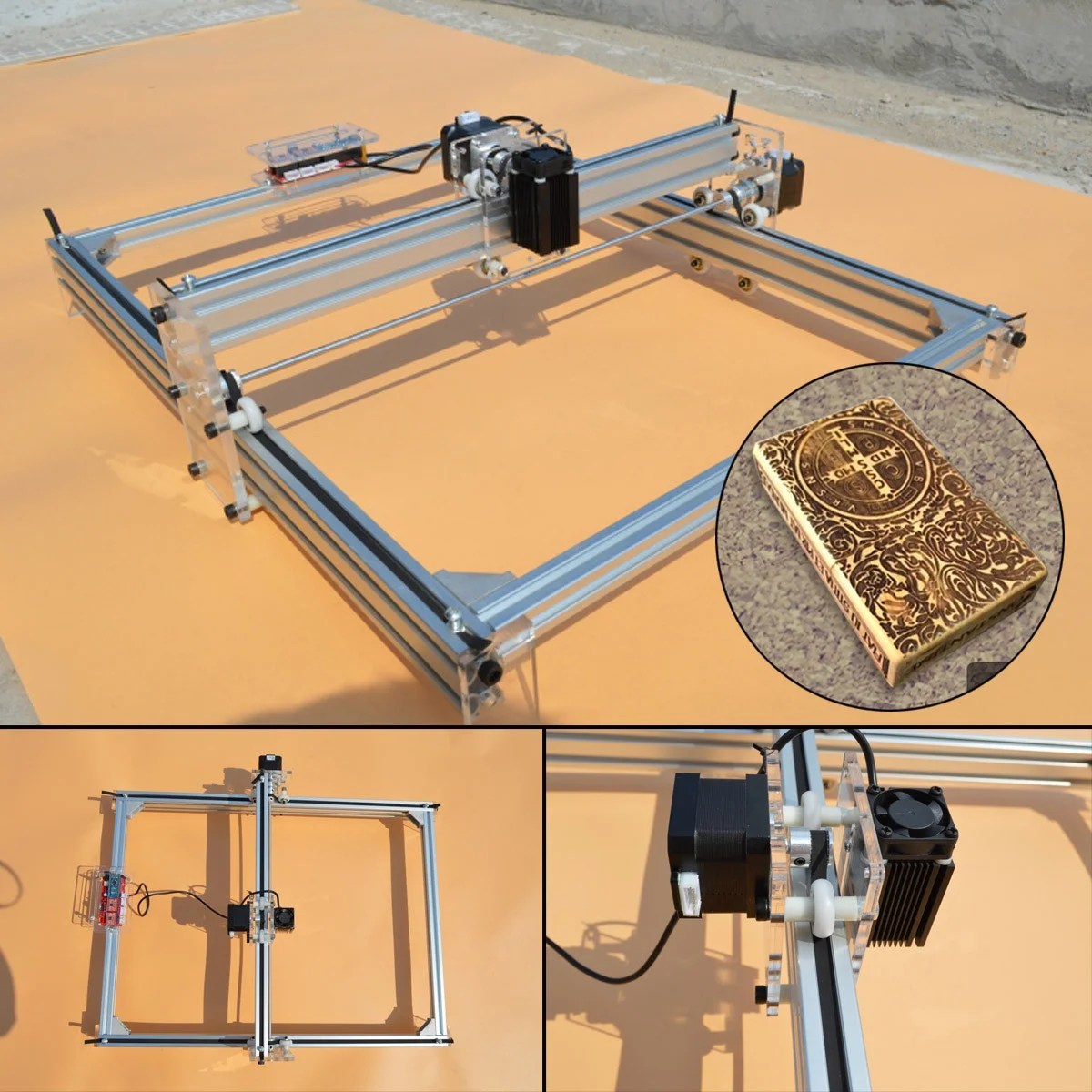 40x50cm Desktop Laser Engraving Machine DIY Logo Marking Printer