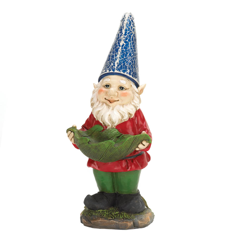 The Gnomes, Stone Garden Gnome Solar Lawn Mini Statues Outdoor