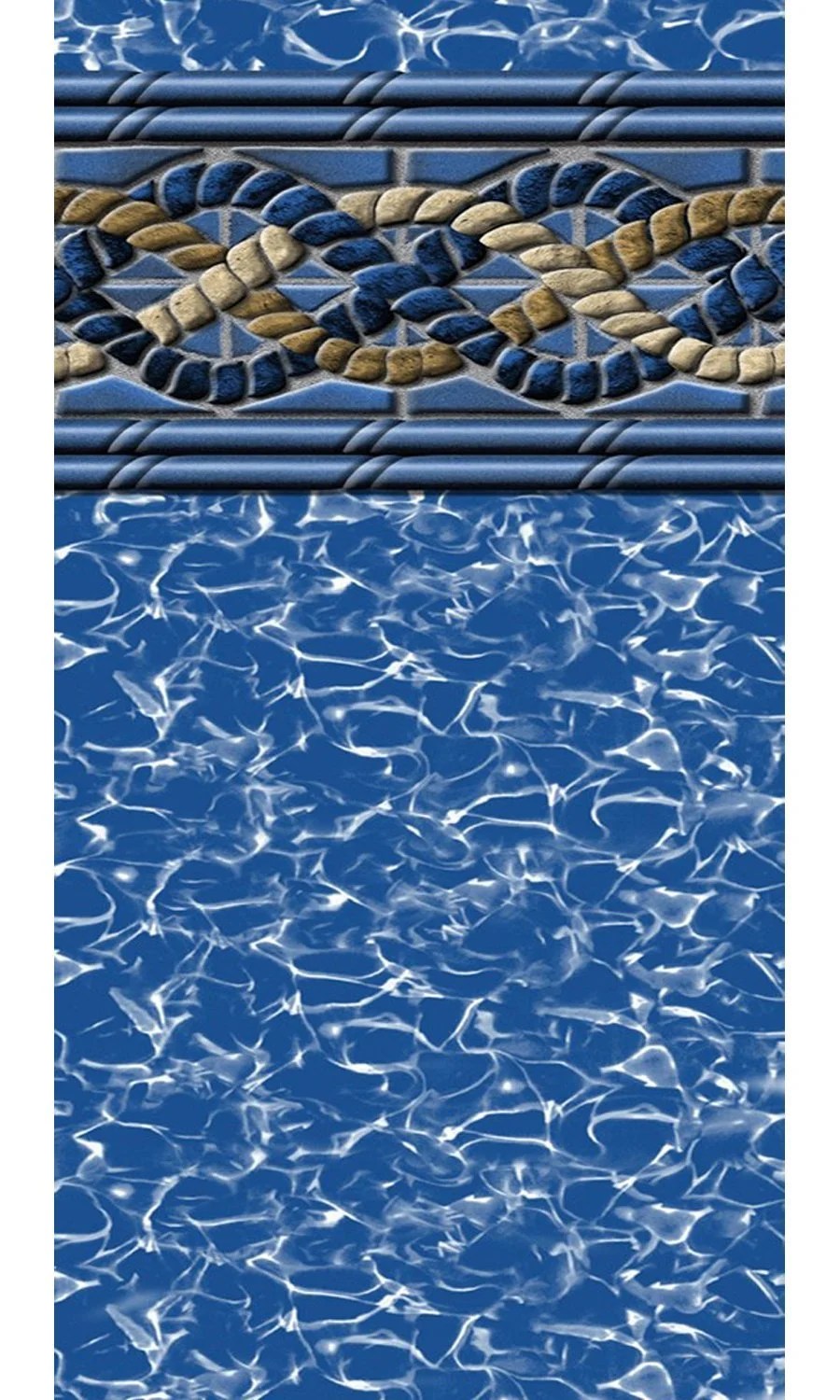 27Foot Round Mystri Gold Unibead Above Ground Swimming Pool Liner 48