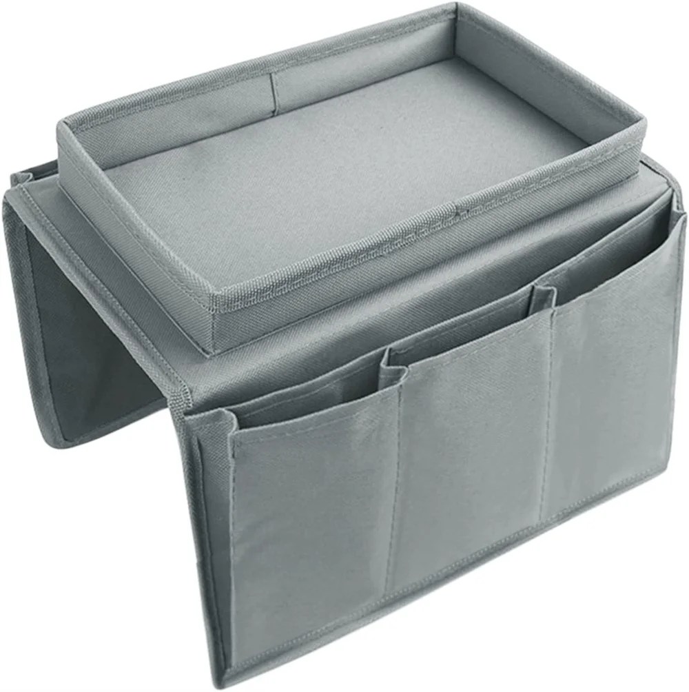NOGIS 4 Pockets TV Remote Control Holder Couch Sofa Tray Armrest