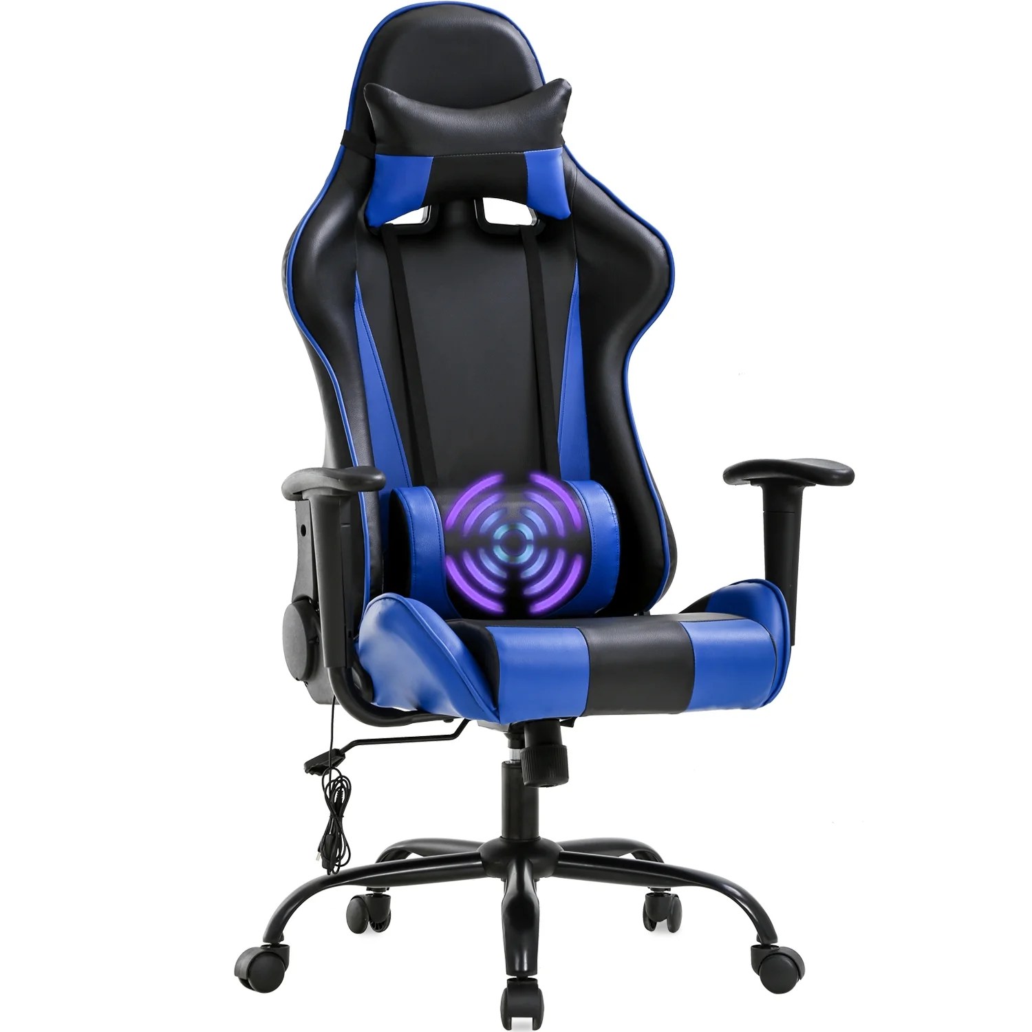 Gaming Chair Massage Office Chair Racing Desk Chair High Back PU