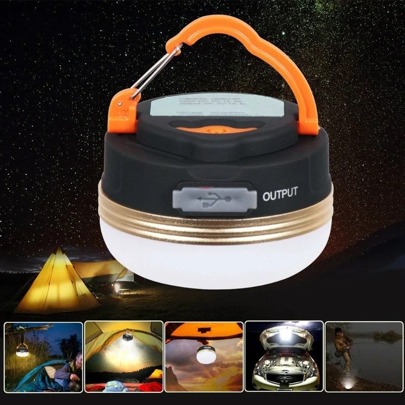 Willstar USB Rechargeable LED Camping Light Tent Lantern Super Bright