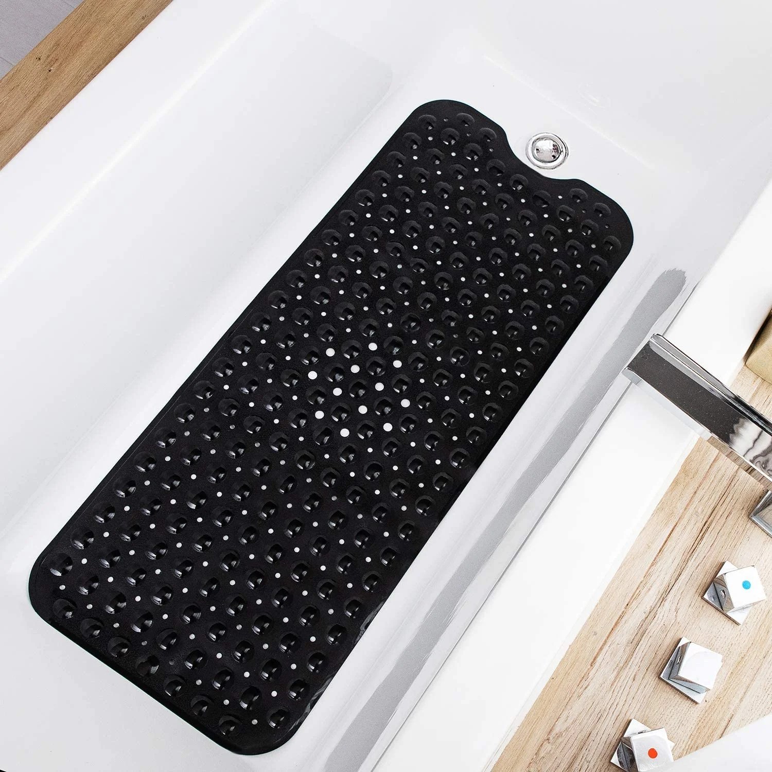 Bath Mat Large Non Slip Bathtub & Shower Mat Extra Long 40 x 16