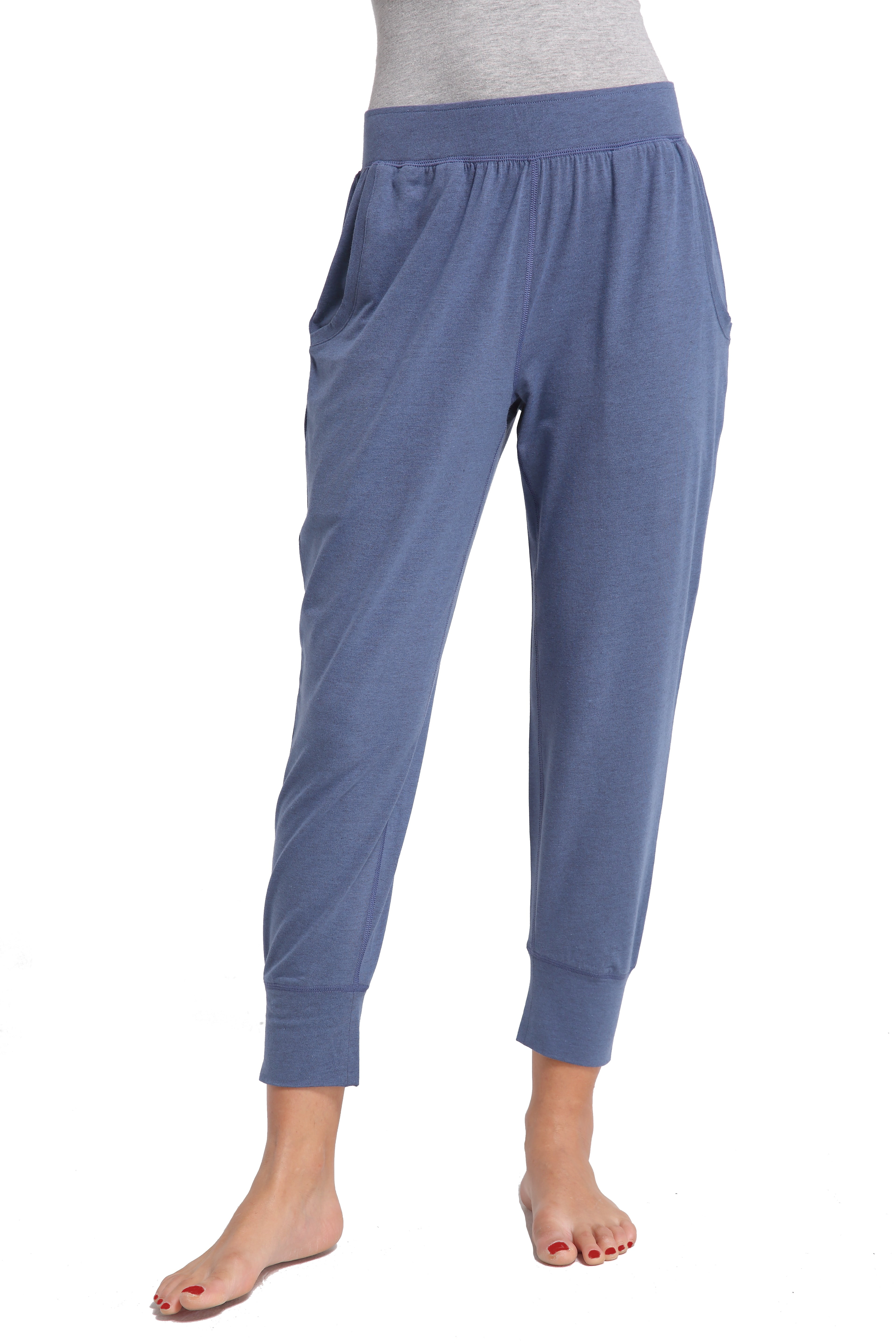 CYZ Women's Cotton Stretch Knit Pajamas Jogger Pants/Lounge Pants