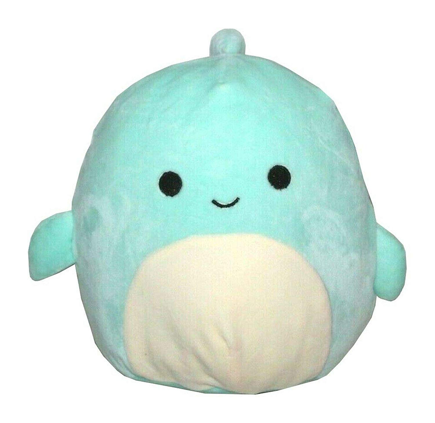 Squishmallow 8 inch Perry Dolphin Fish Plush Pillow Toy Blue