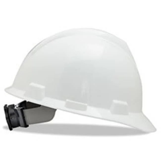 Msa 477482 VGard Hard White Hats With FasTrac Ratchet Suspension
