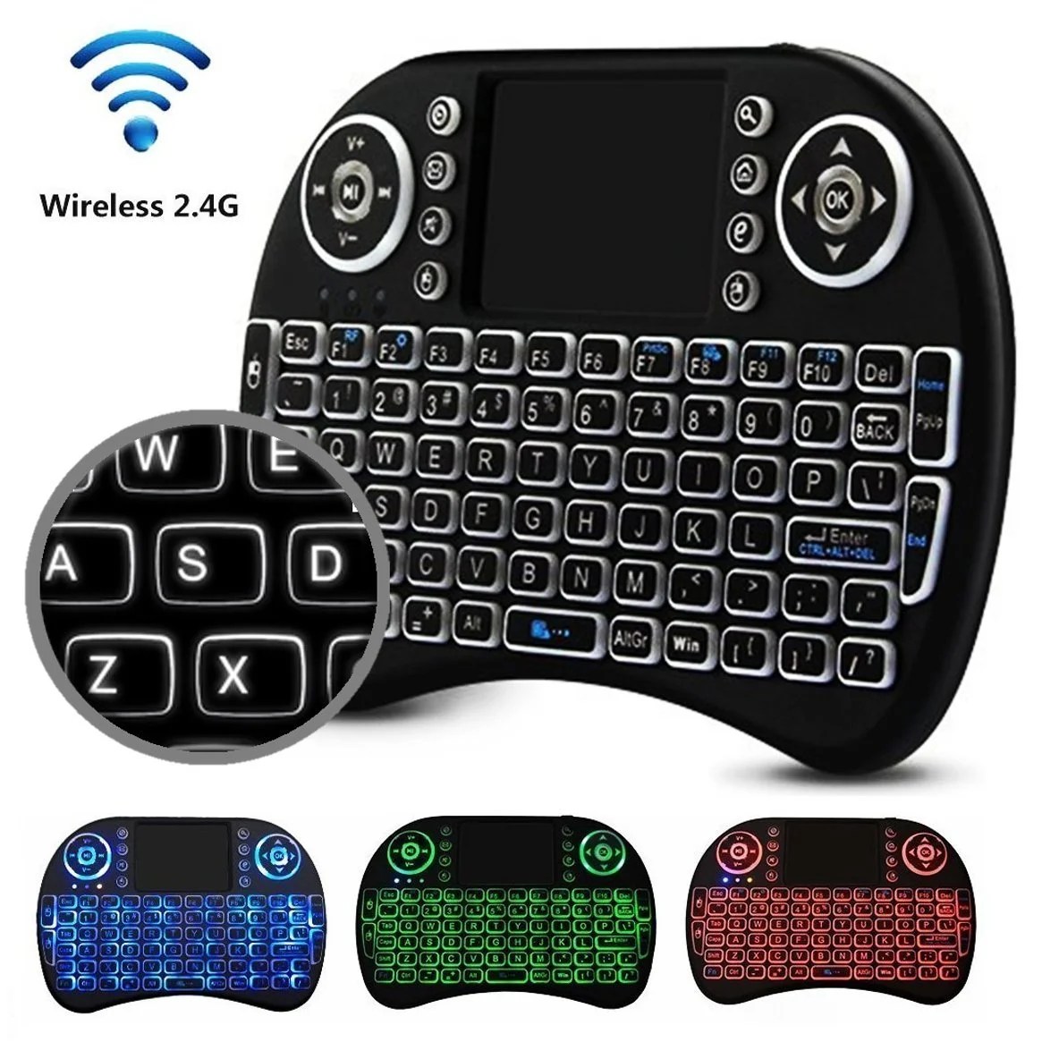 Mini 2.4GHz USB Wireless Keyboard with Touchpad Mouse for Windows PC