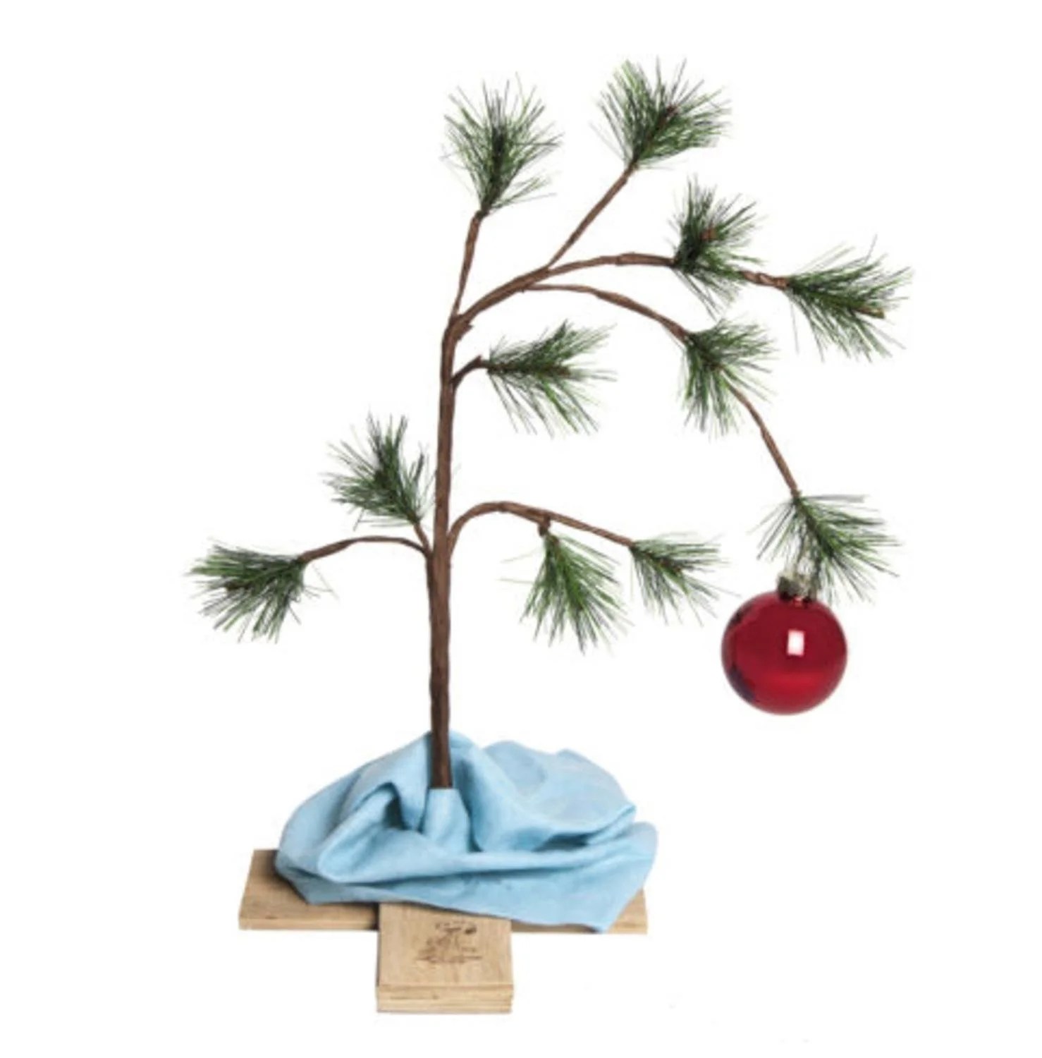 Charlie Brown Christmas Tree Grove 2023 24" The Original Charlie Brown Artificial Christmas Tree Unit By