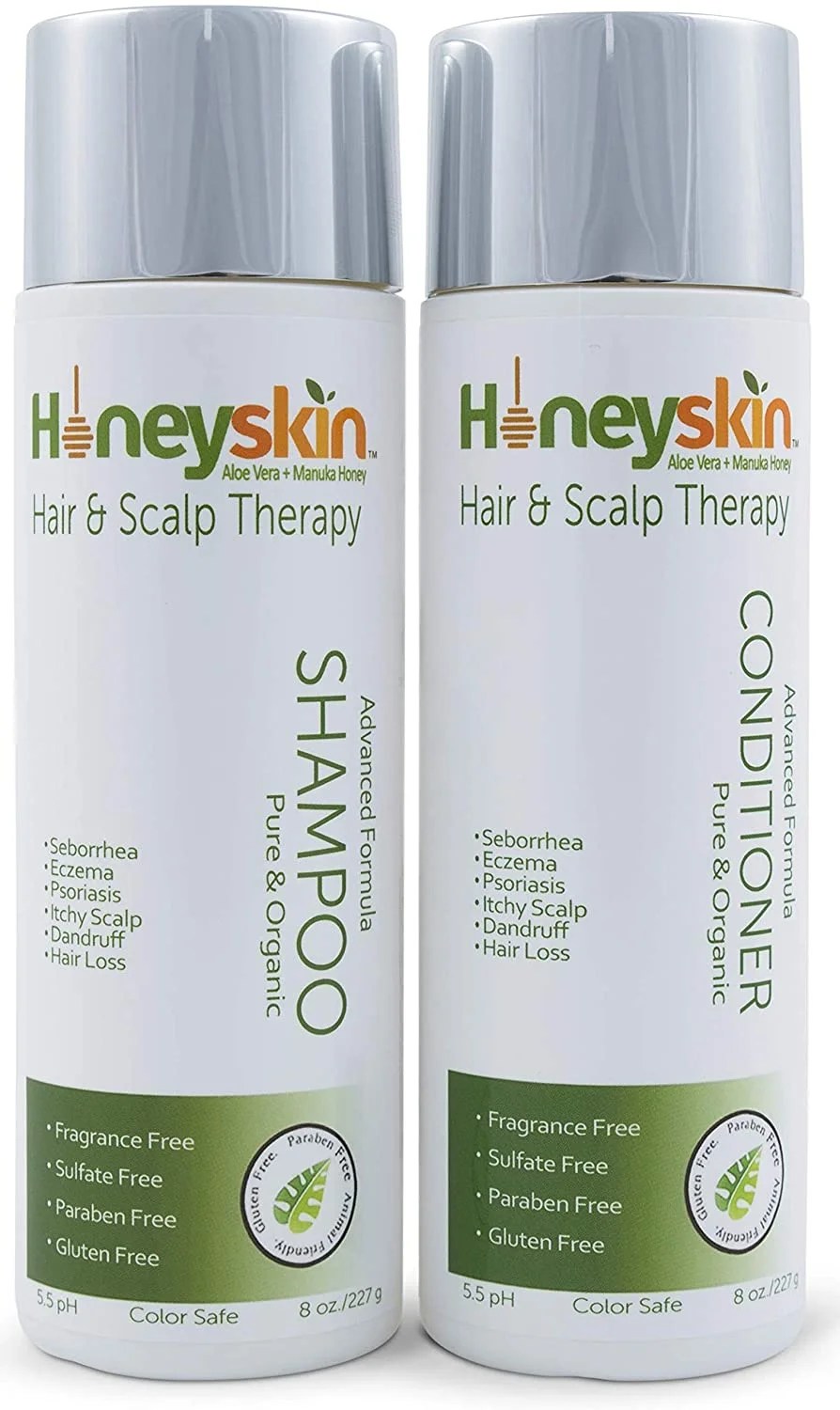 Honeyskin Hair Growth Shampoo and Conditioner Set with Manuka Honey