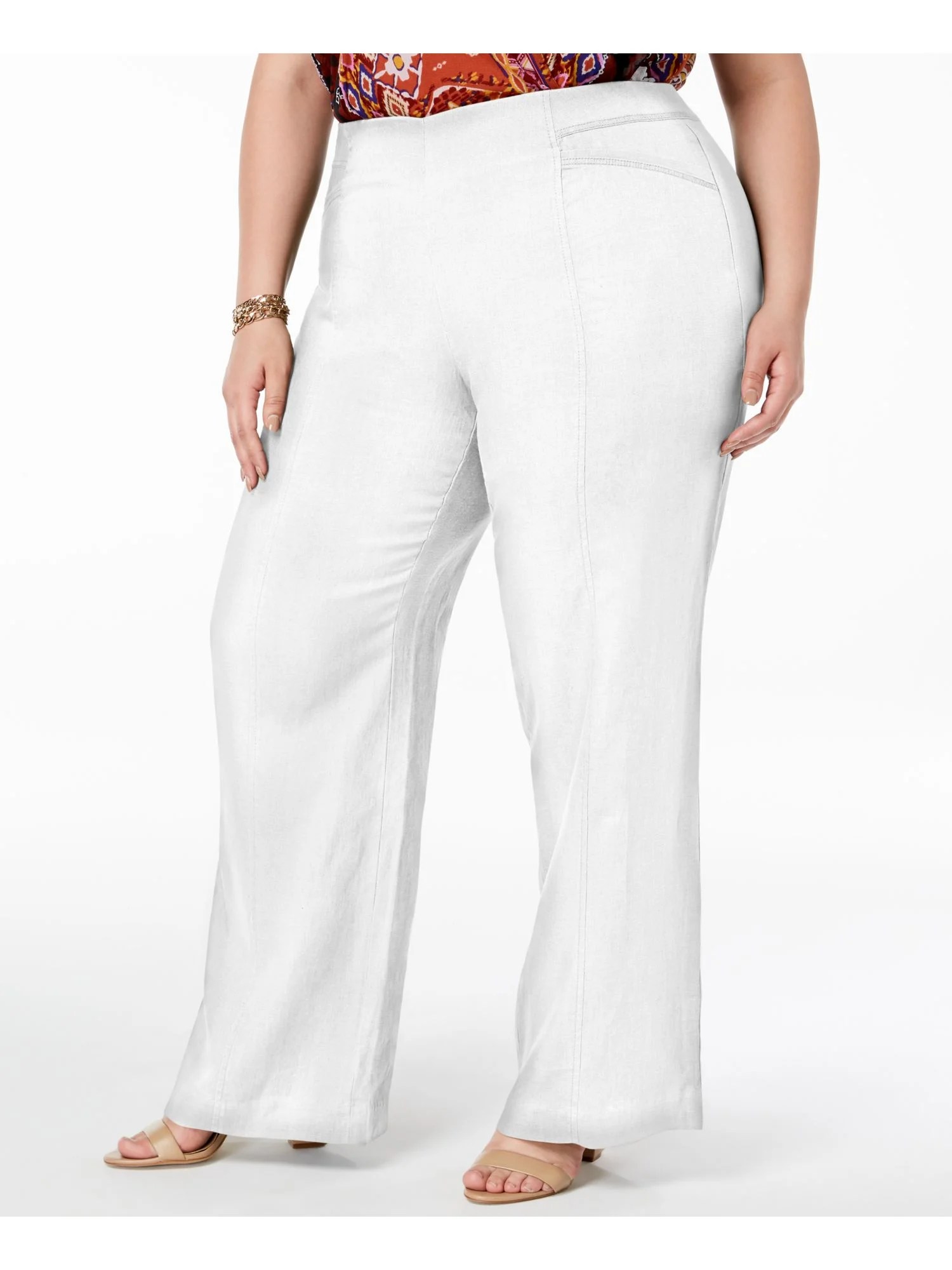 INC INC Womens White Pants Plus Size 14W