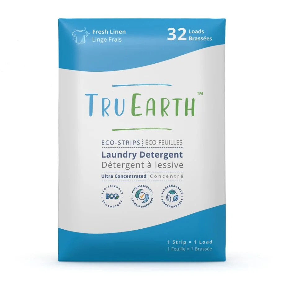 Tru Earth Laundry Detergent Eco Strips Fresh Linen (32 Count)