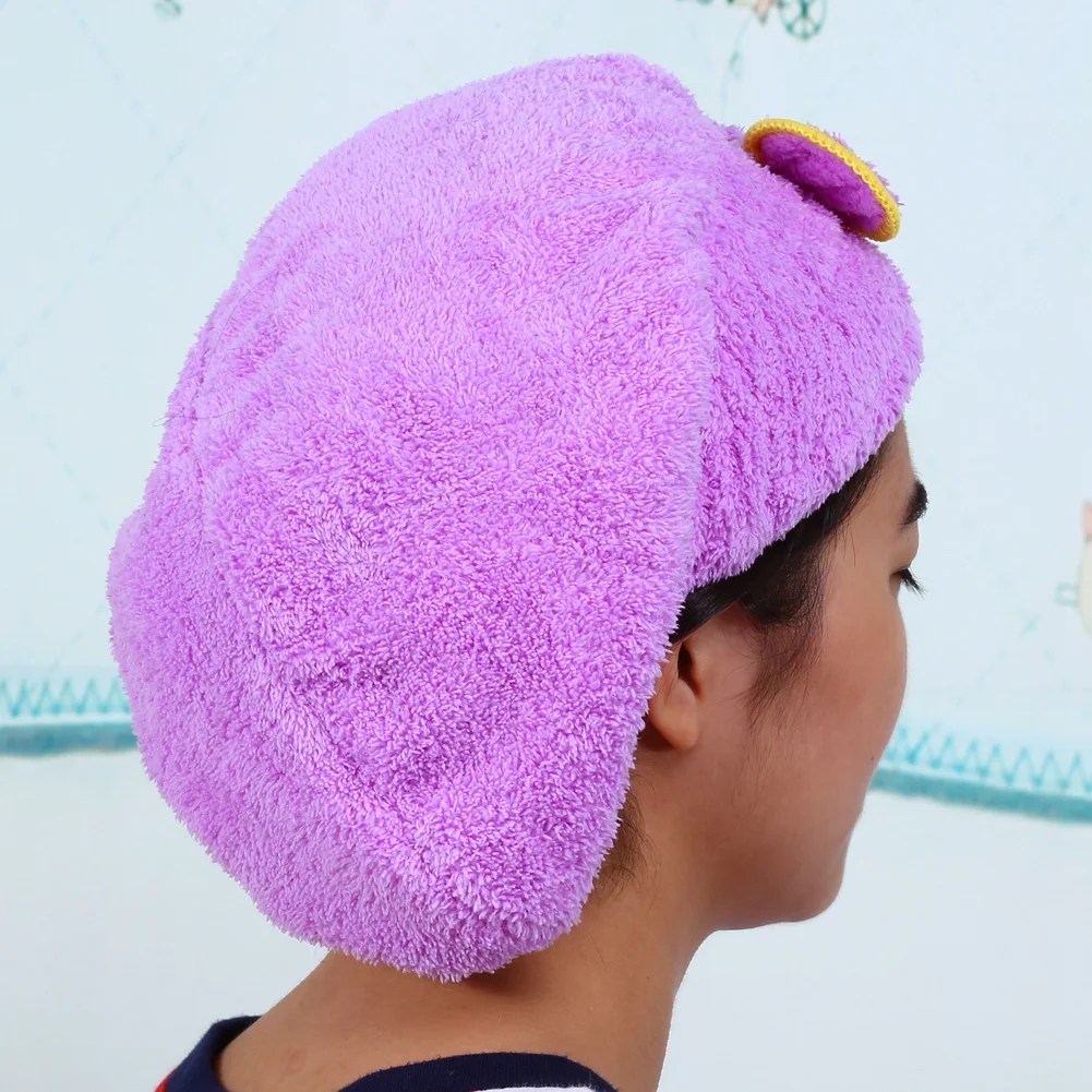 OTVIAP 3 Colors Hair Drying Cap Microfiber Ultra Absorbent Hair Dry Wrap Cap Fast Drier Hair