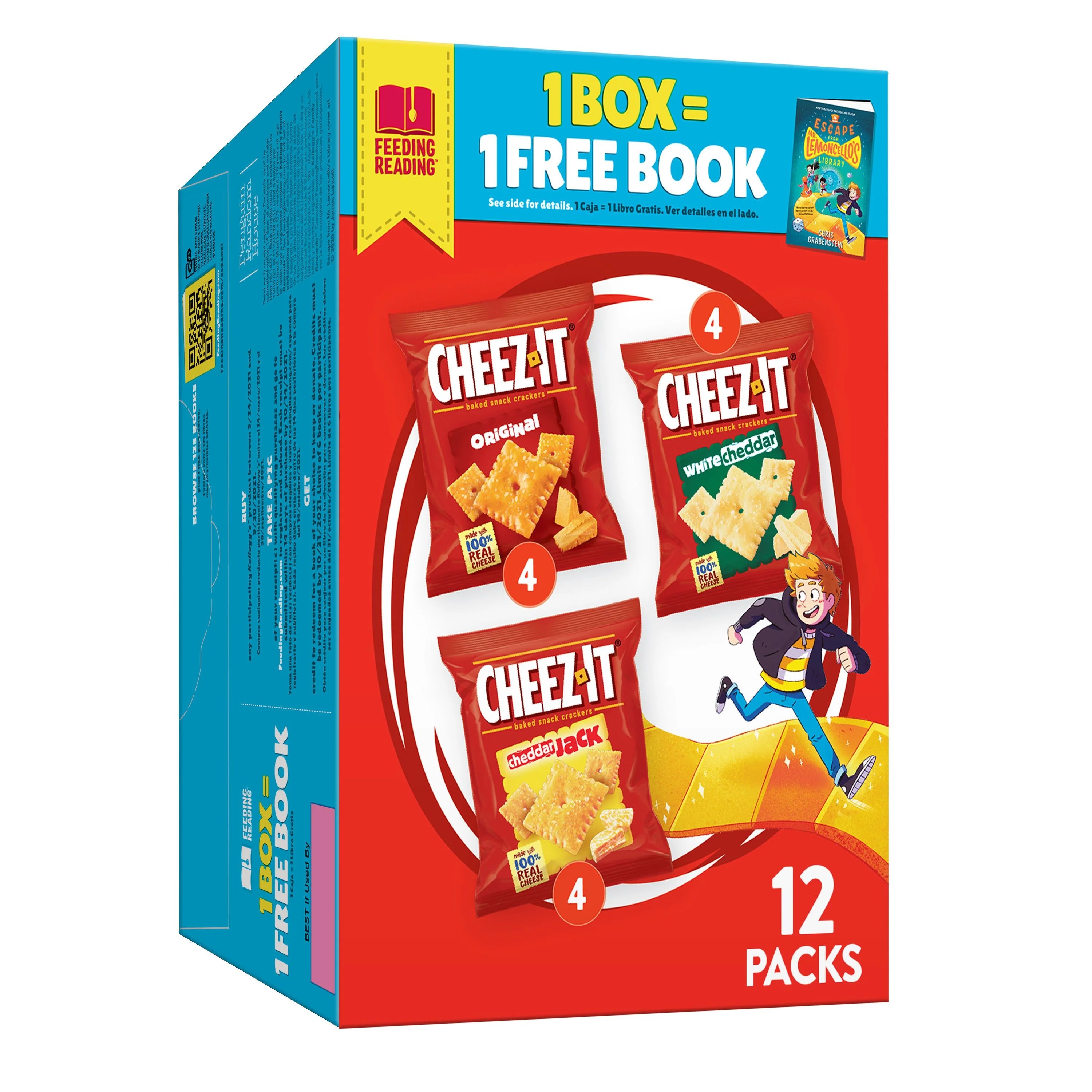 CheezIt Cheese Crackers, Baked Snack Crackers, Office and Kids Snacks