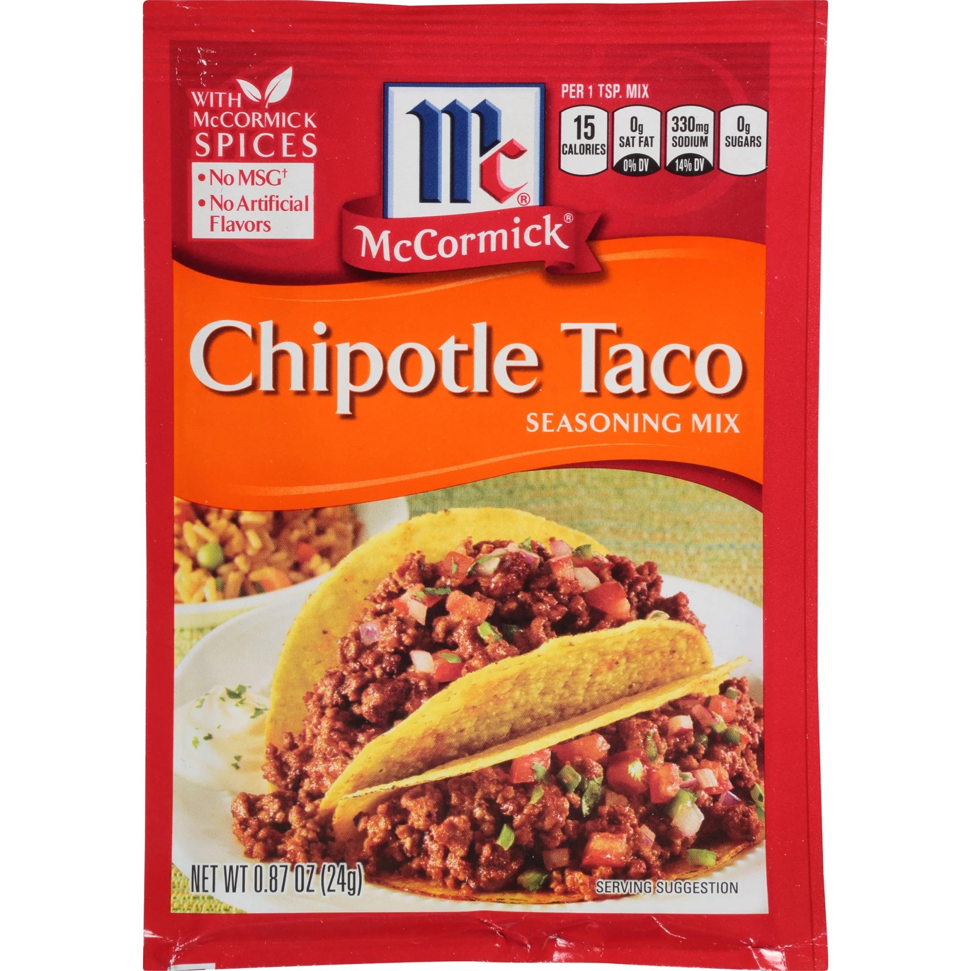 McCormick Chipotle Taco Seasoning Mix, 0.87 oz