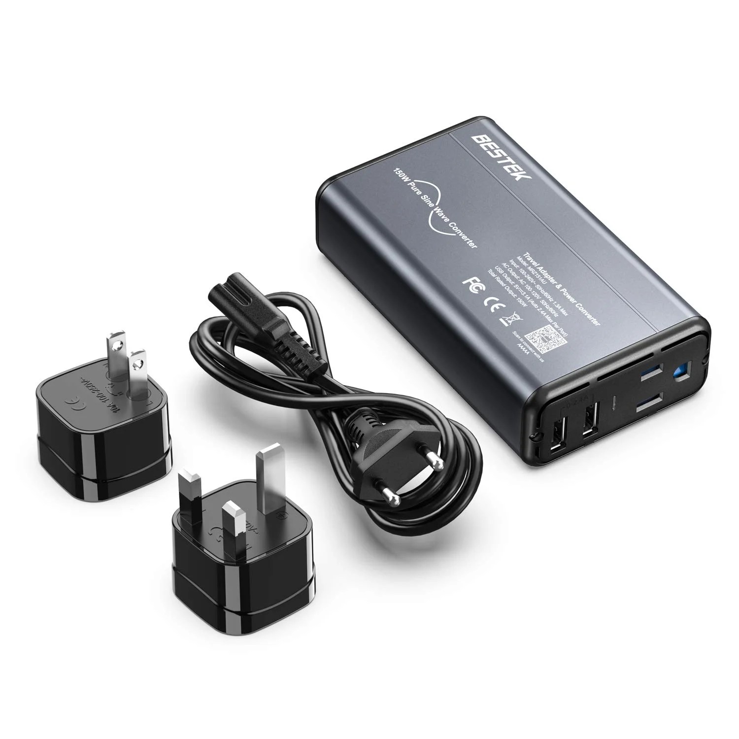 BESTEK Universal Travel Adapter Voltage Converter for Hair