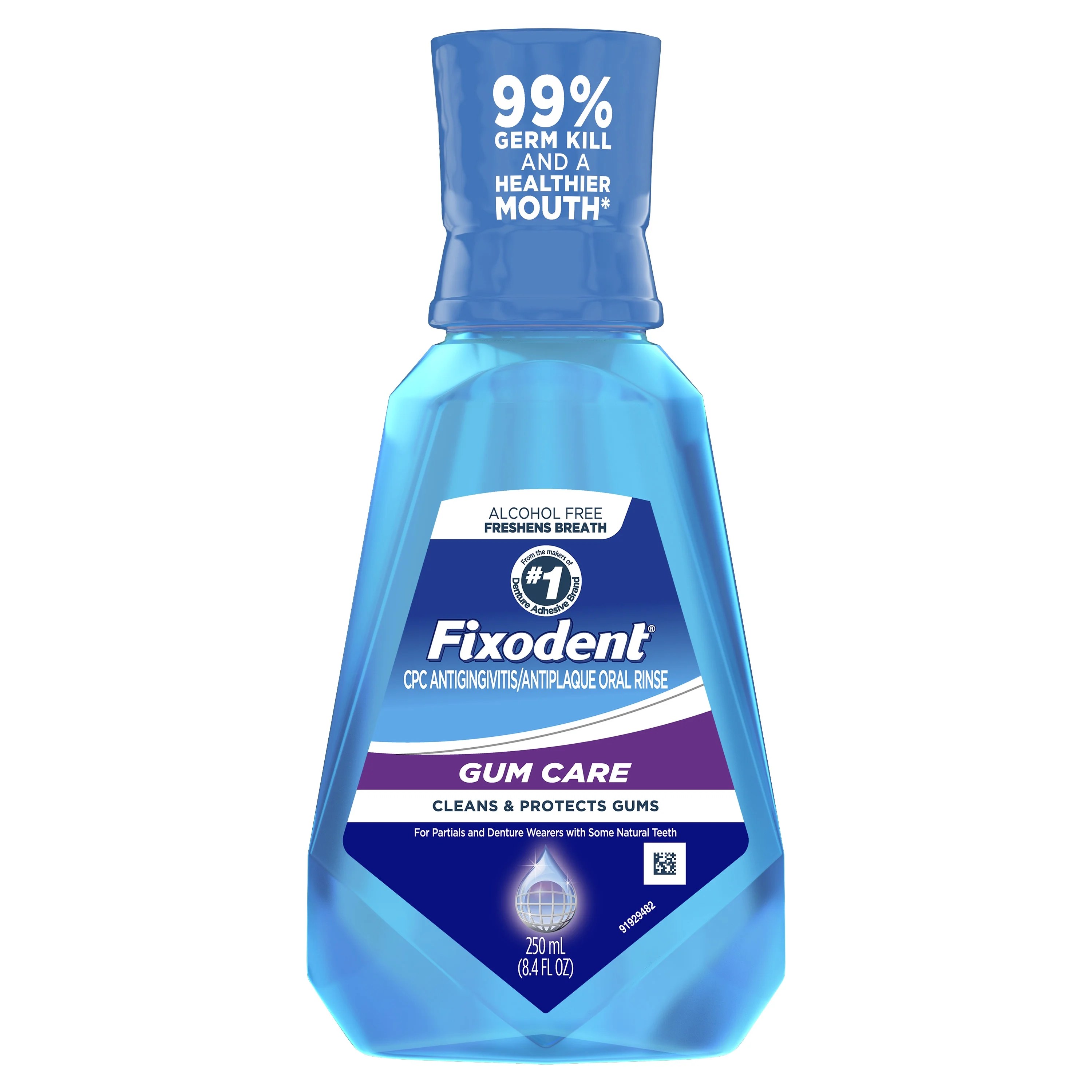 5 Pack Fixodent Gum Care Oral Rinse 8.40 oz