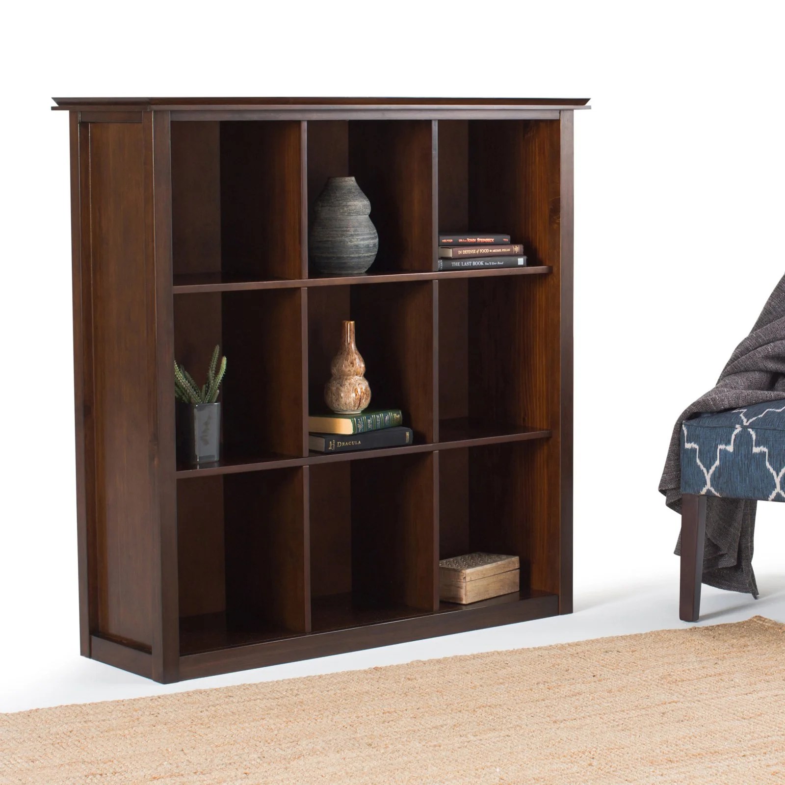 Simpli Home Artisan 9 Cube Bookcase & Storage Unit