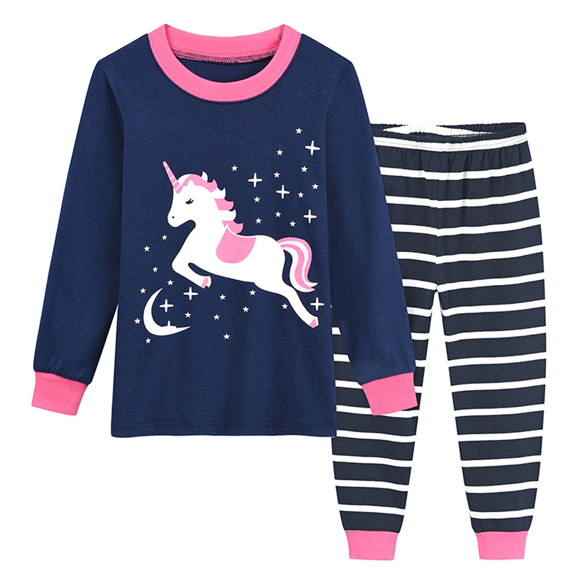 Little Girls Pajamas Sets Toddler PJS 100 Cotton Long SleeveSleepwear Little Girls Pajamas Sets Toddler PJS 100 Cotton Long SleeveSleepwear