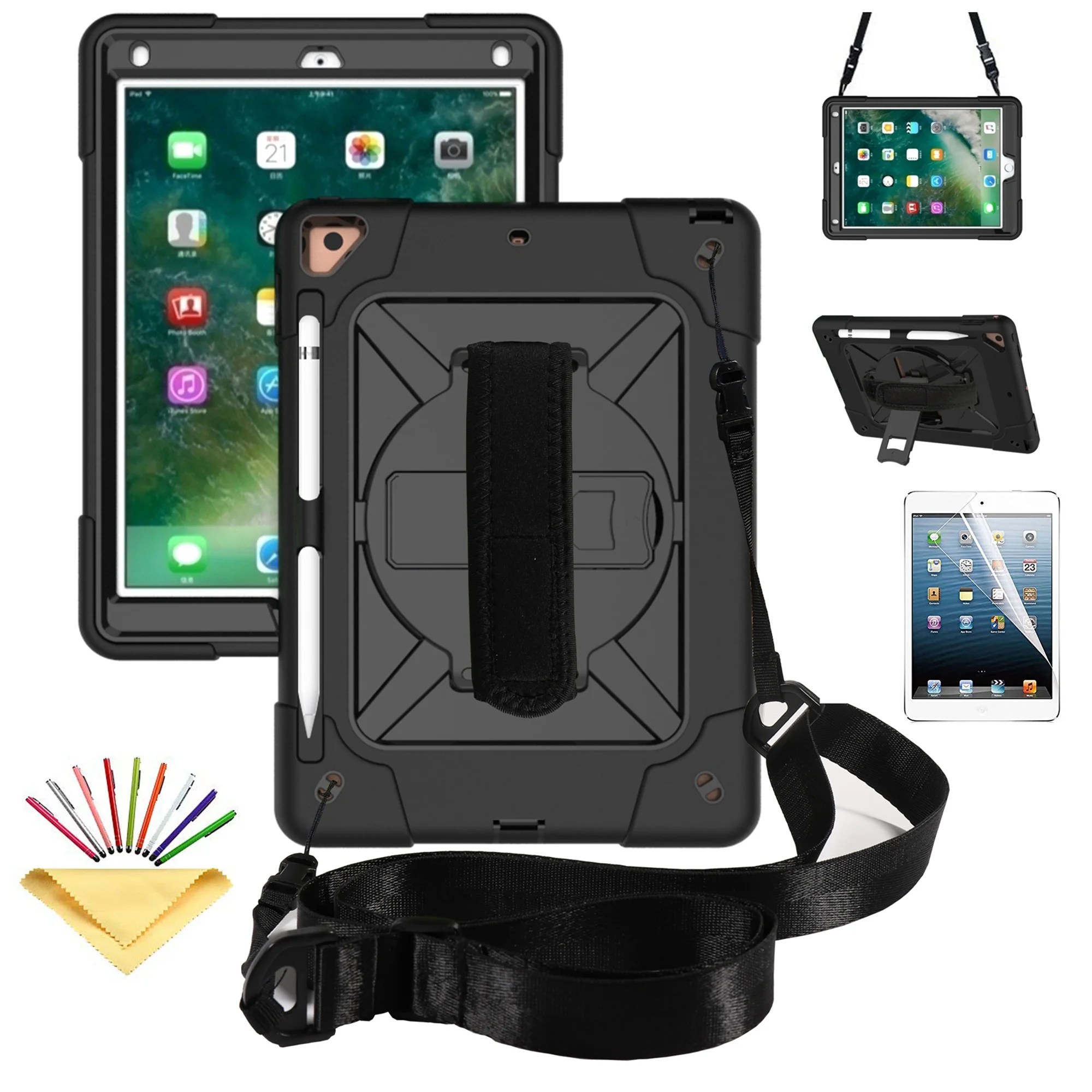 iPad 7th Gen Case, iPad 10.2 inch 2019 Shockproof Case with HD Screen