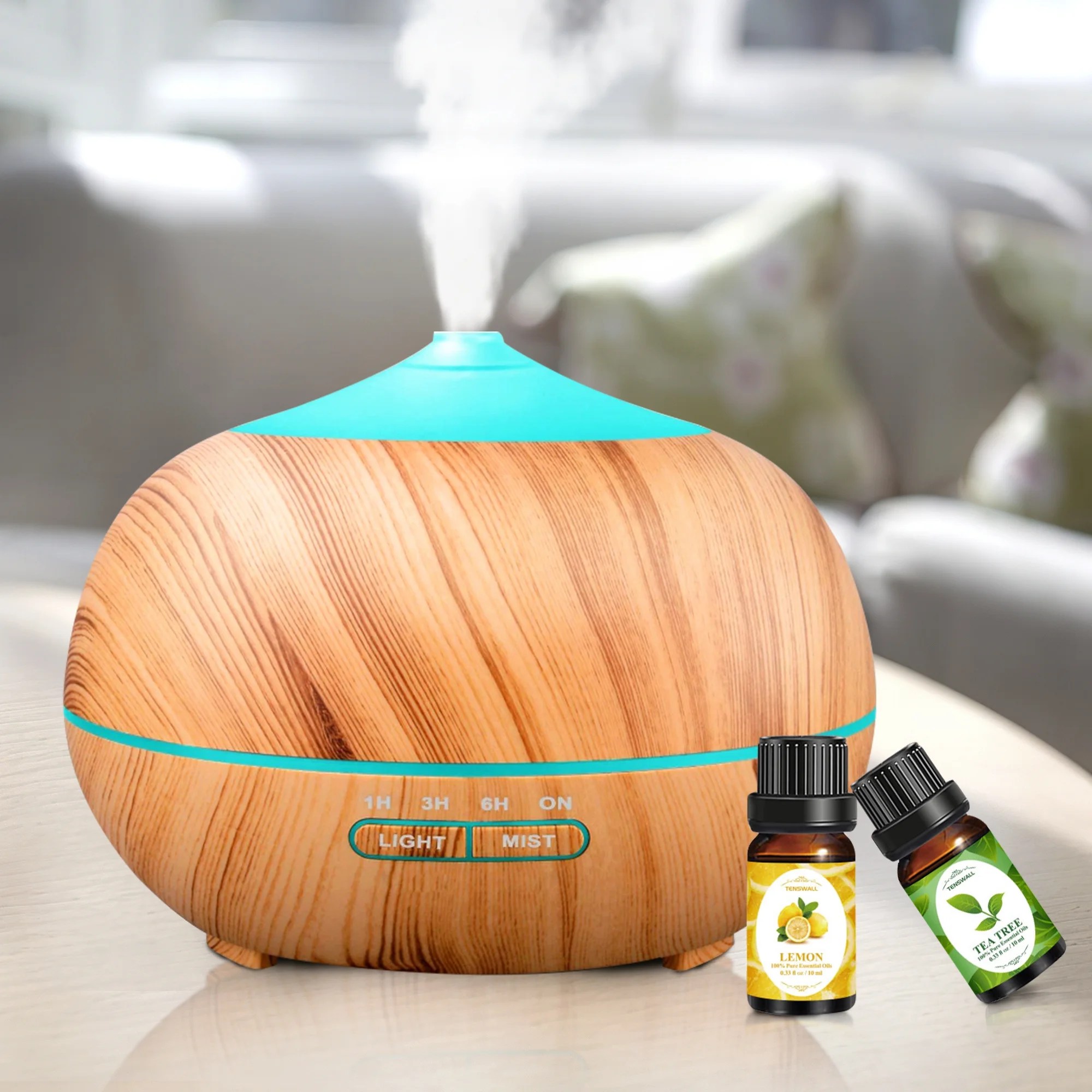 AUKFA Aroma Diffuser for Essential Oil Large Room Diffusers Set