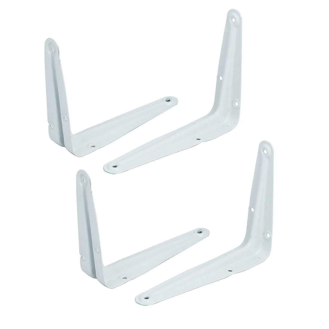 Unique Bargains 15cm 6 in. Length Metal L Shape Wall Mounted Shelf