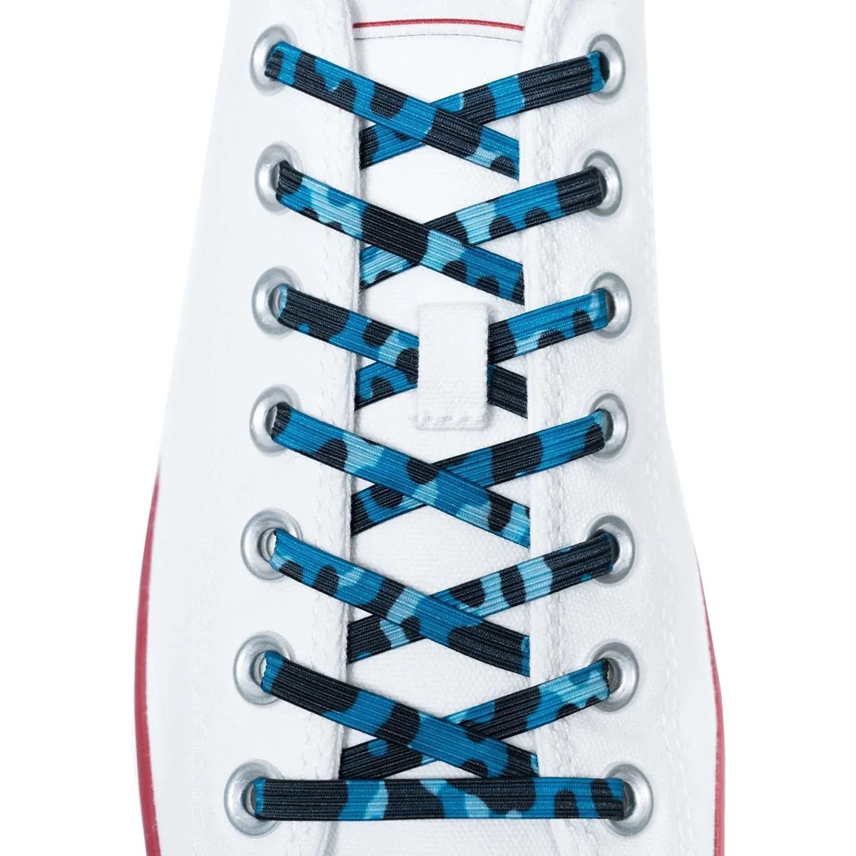 Xpand Laces NoTie One Size Elastic Shoelaces Blue Camo