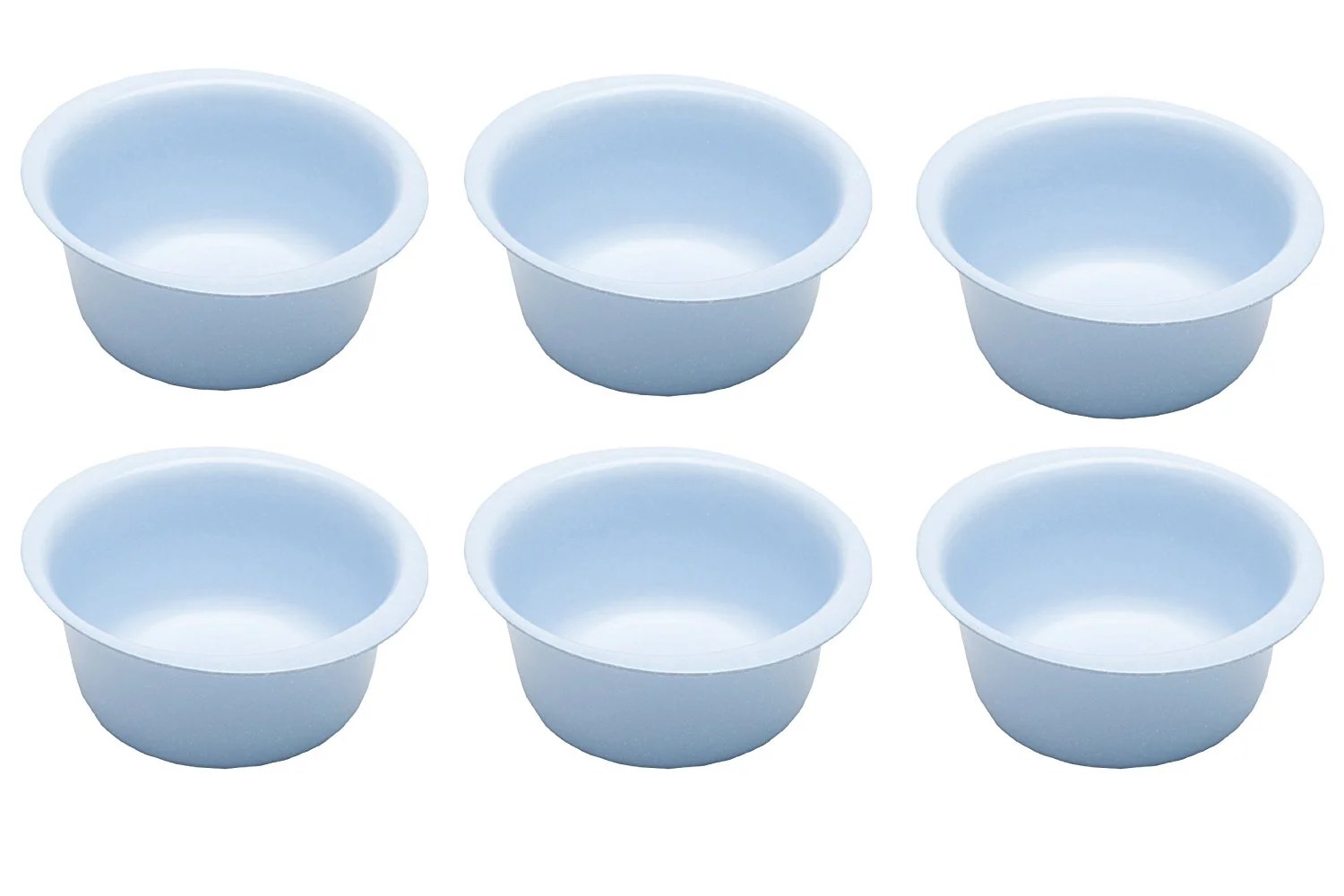 Zakwave MicrowaveSafe Bowl, Sky Blue Set of 6, Microwave safe, oven