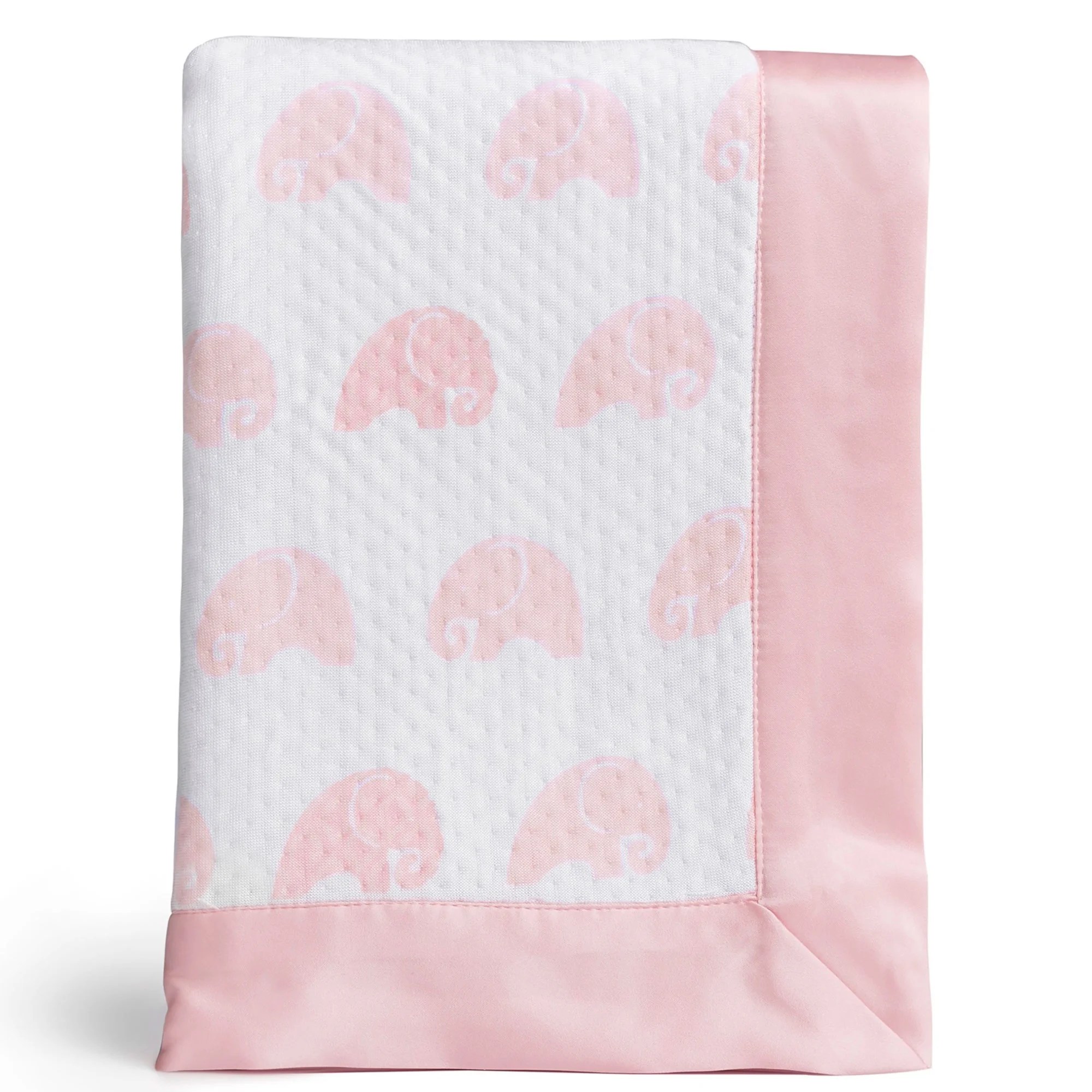 BreathableBaby Blissfully Soft Baby Blanket Pink Elephants Ultra BreathableBaby Blissfully Soft Baby Blanket Pink Elephants Ultra