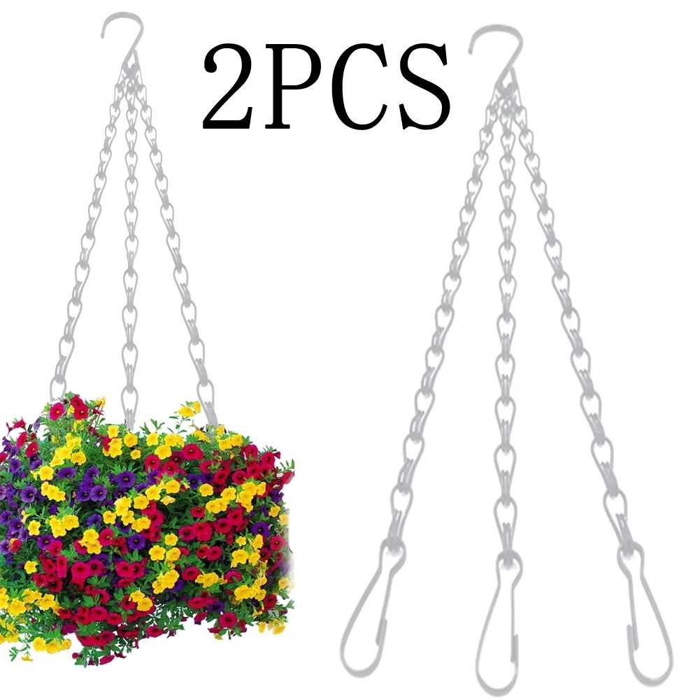 Ludlz Hanging Baskets Chains 16 Inches 3 Leads Hanging Chains Flower