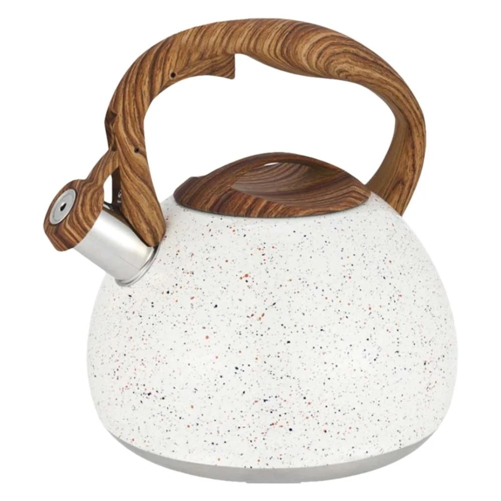 Whistling Tea Kettle Stainless Steel Teapots for Stove Top 3L Flat