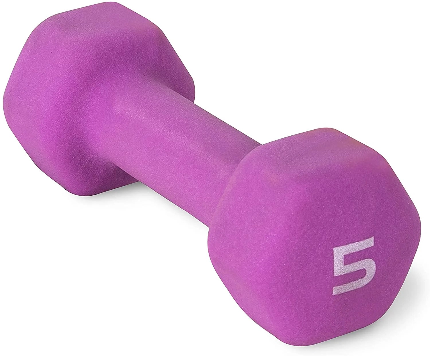 CAP Barbell Neoprene Dumbbell, Single 5 lbs