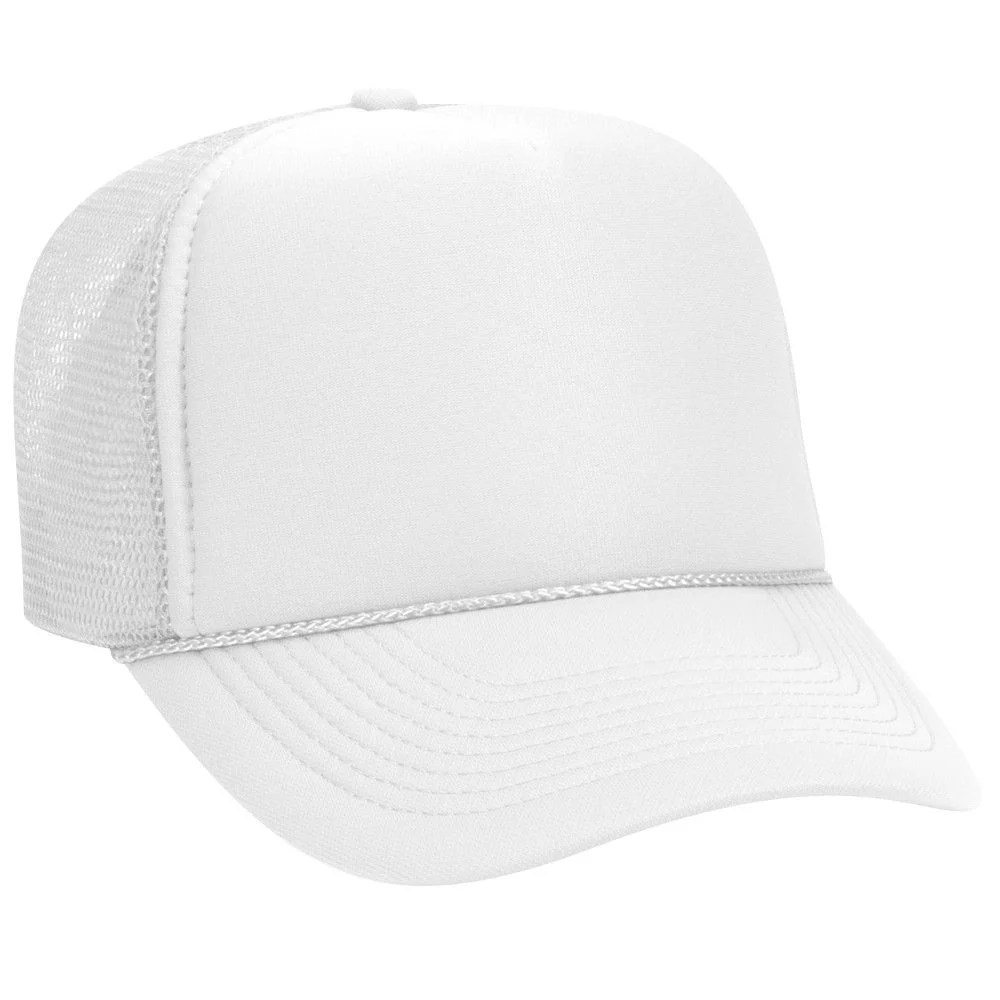 OTTO Polyester Foam Front 5 Panel Pro Style Mesh Back Trucker Hat