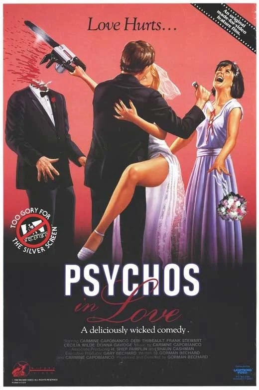 Psychos in Love movie POSTER (Style A) (27" x 40") (1987)