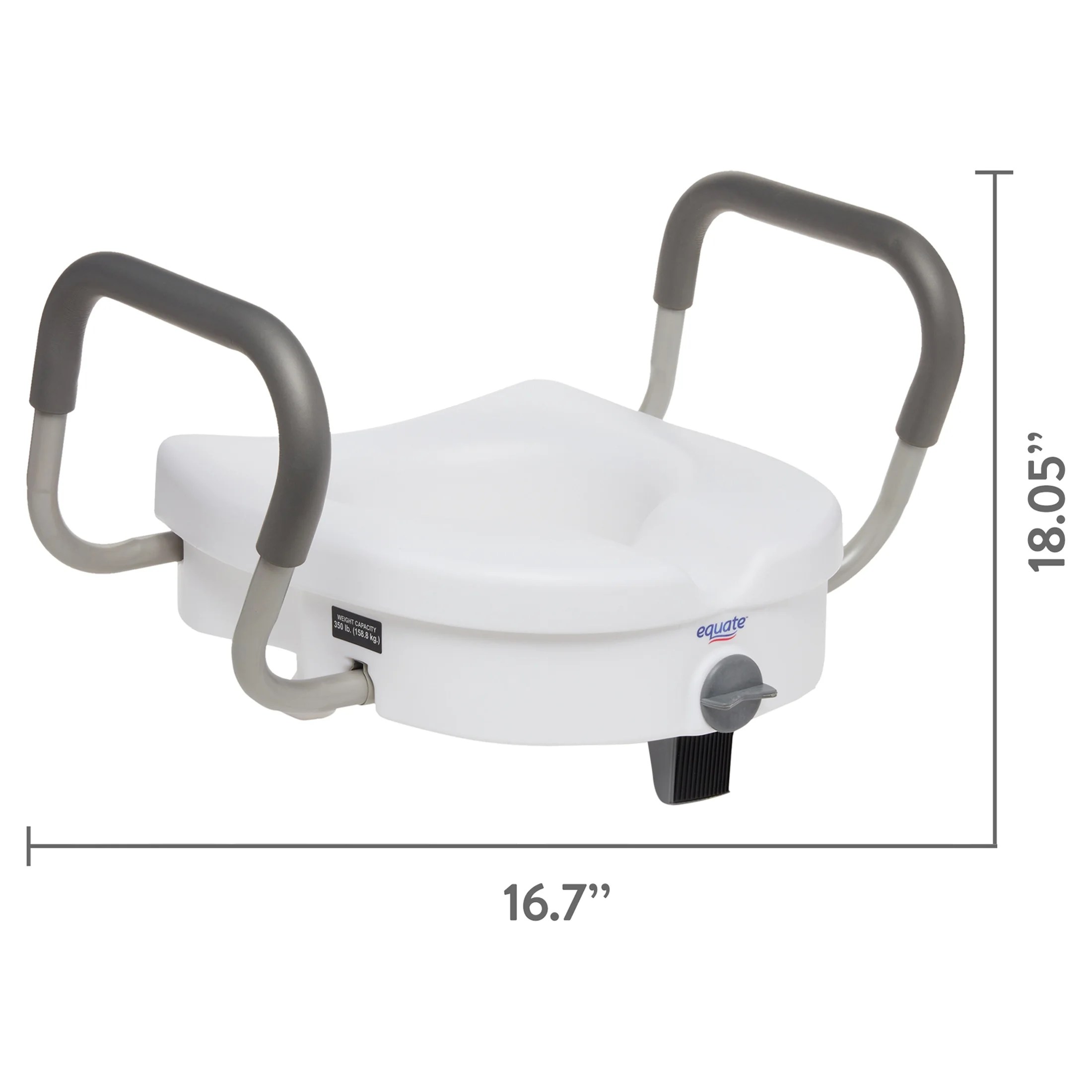 Buy Equate Bed and Bath Locking Raised Toilet Seat with Adjustable