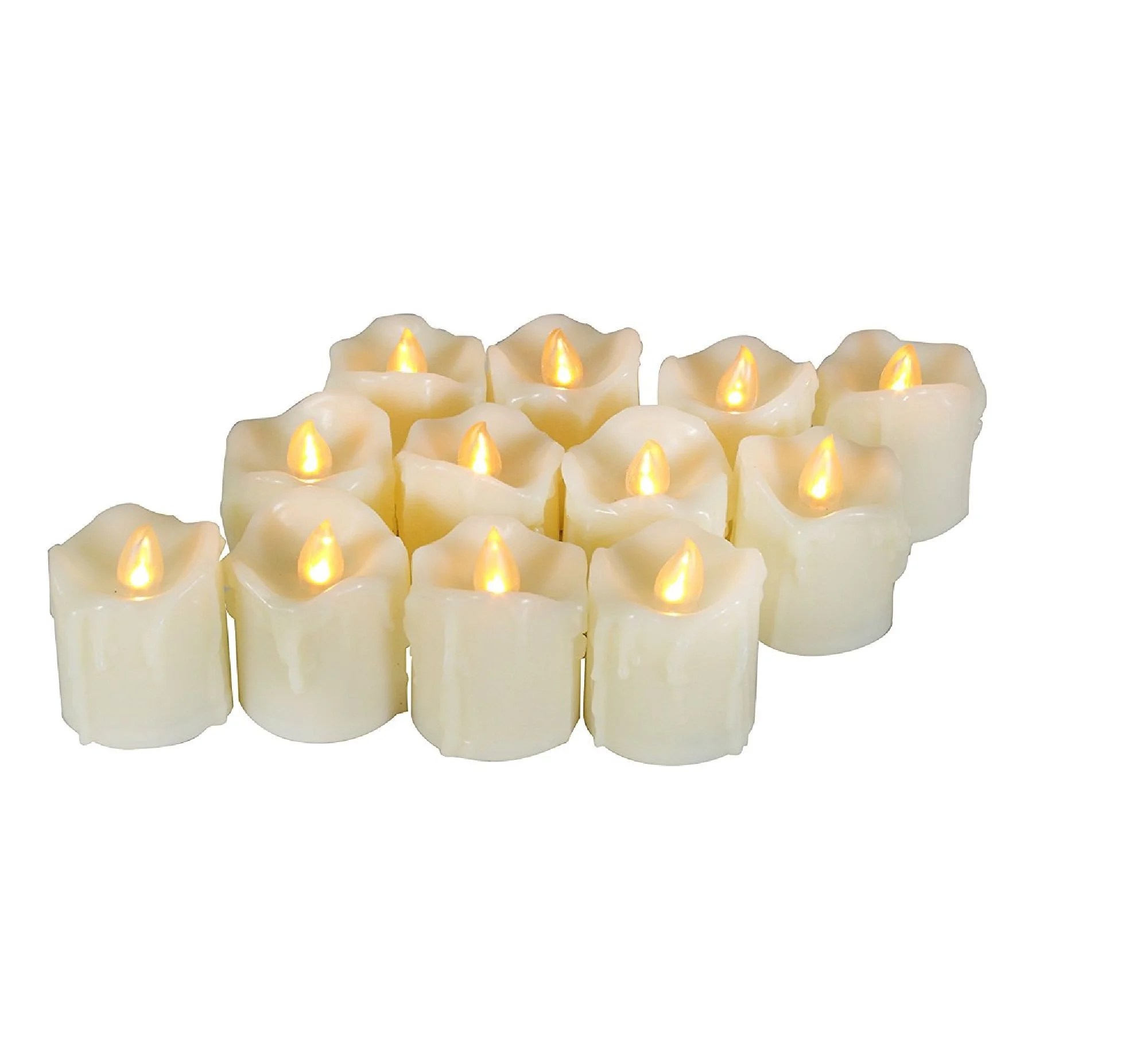 Candle Choice 12 PCS Realistic Flickering Flameless Candles with Timer